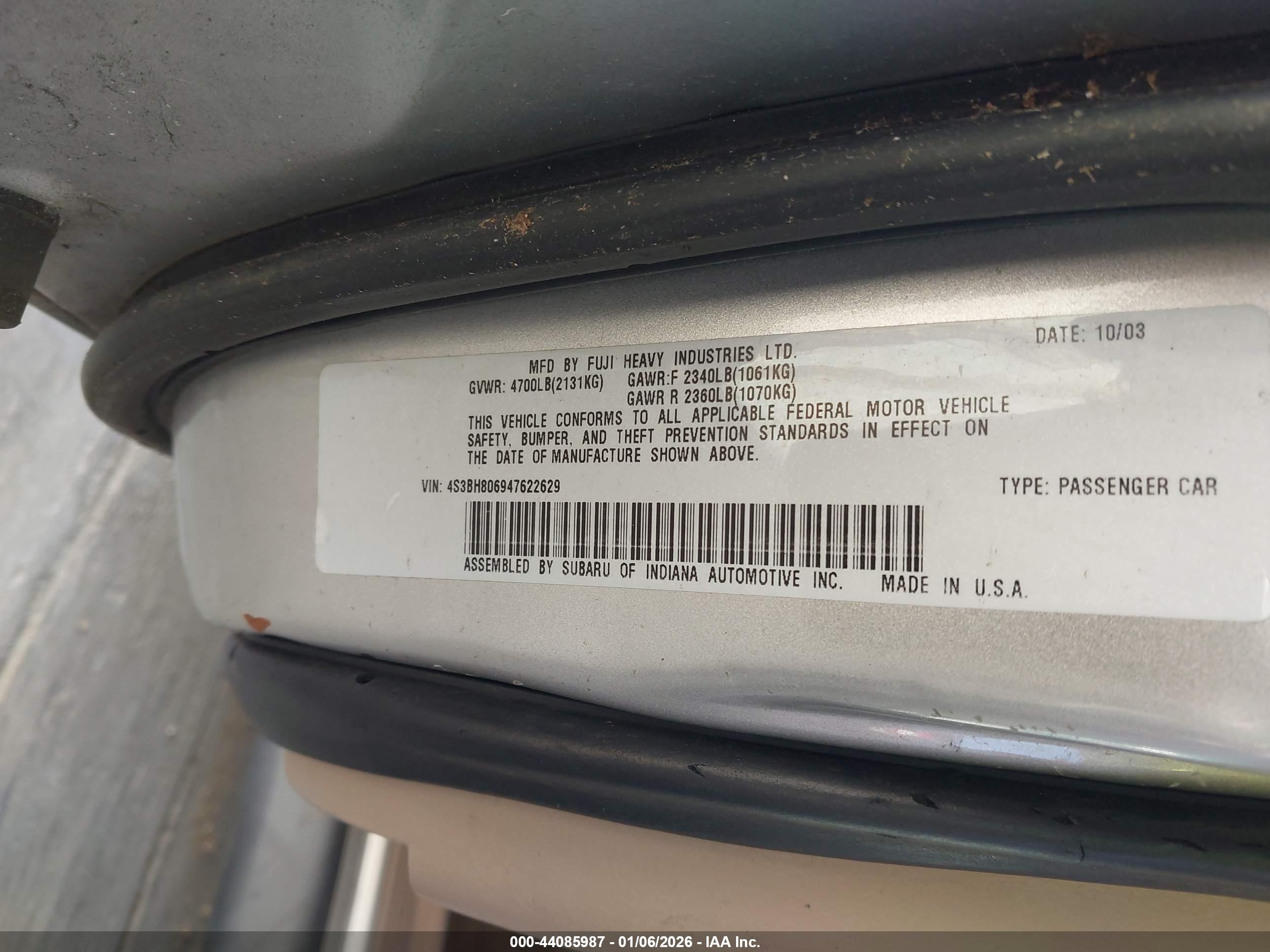 SUBARU OUTBACK image 9