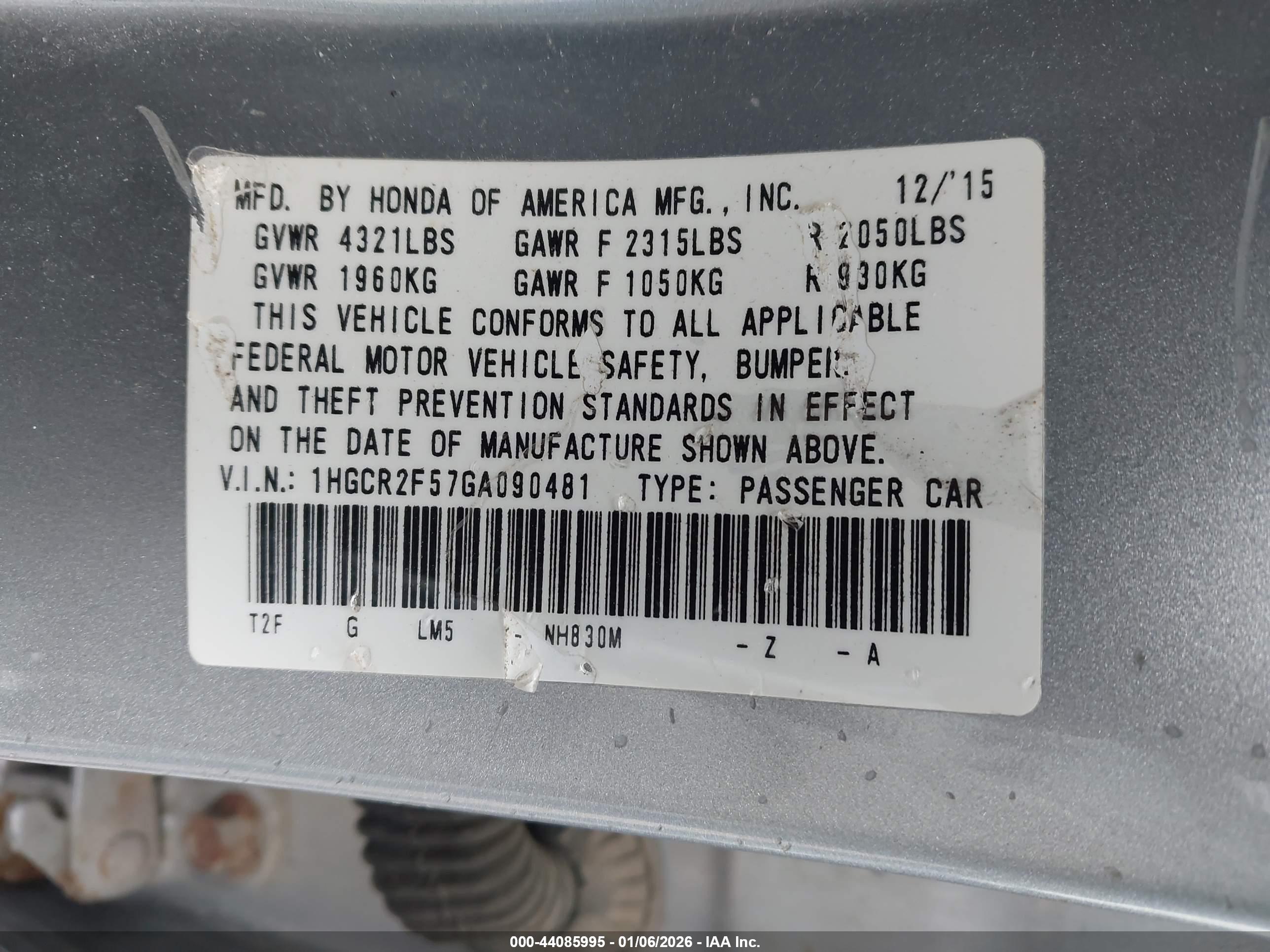 HONDA ACCORD image 9