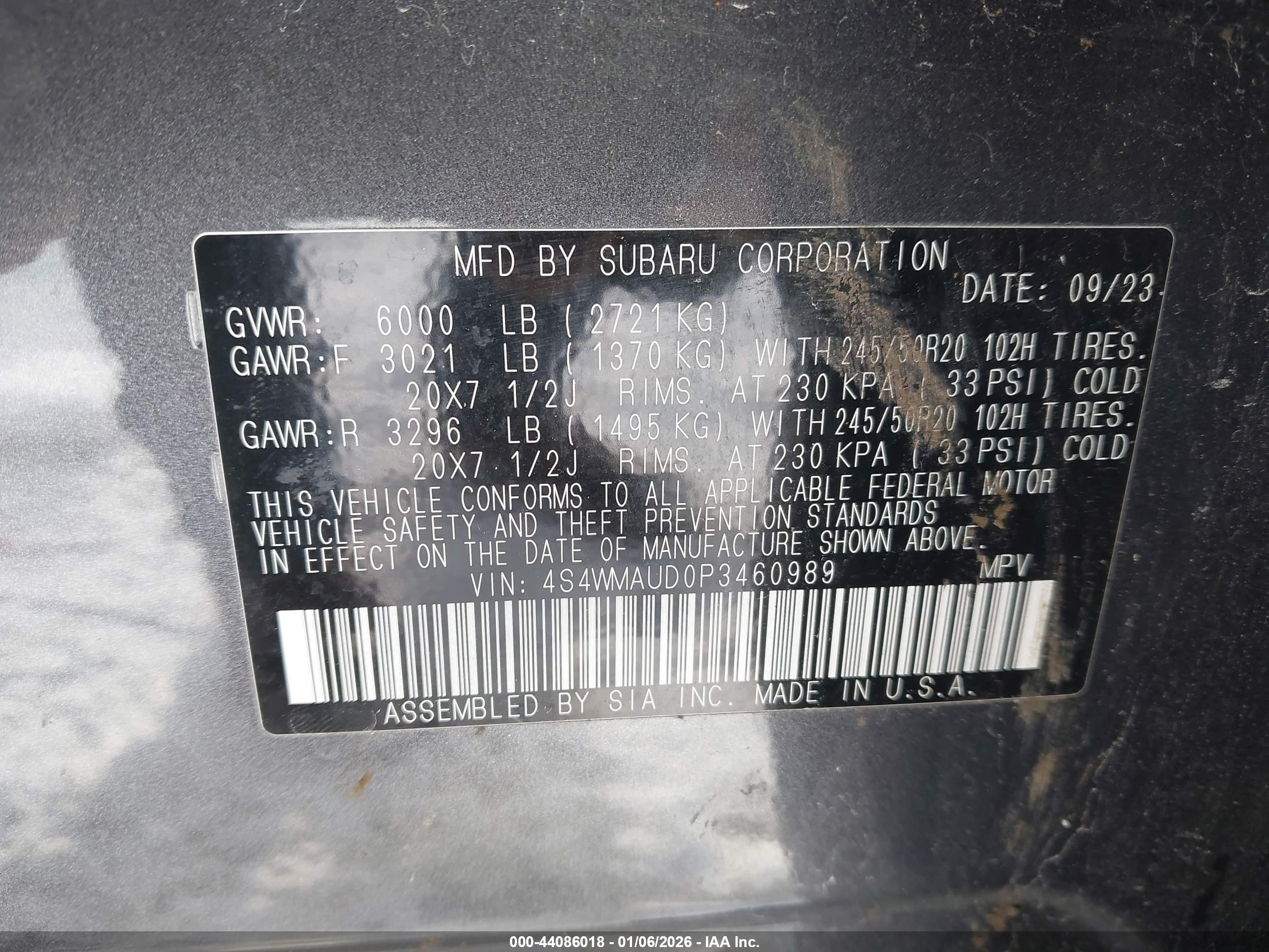 SUBARU ASCENT image 9