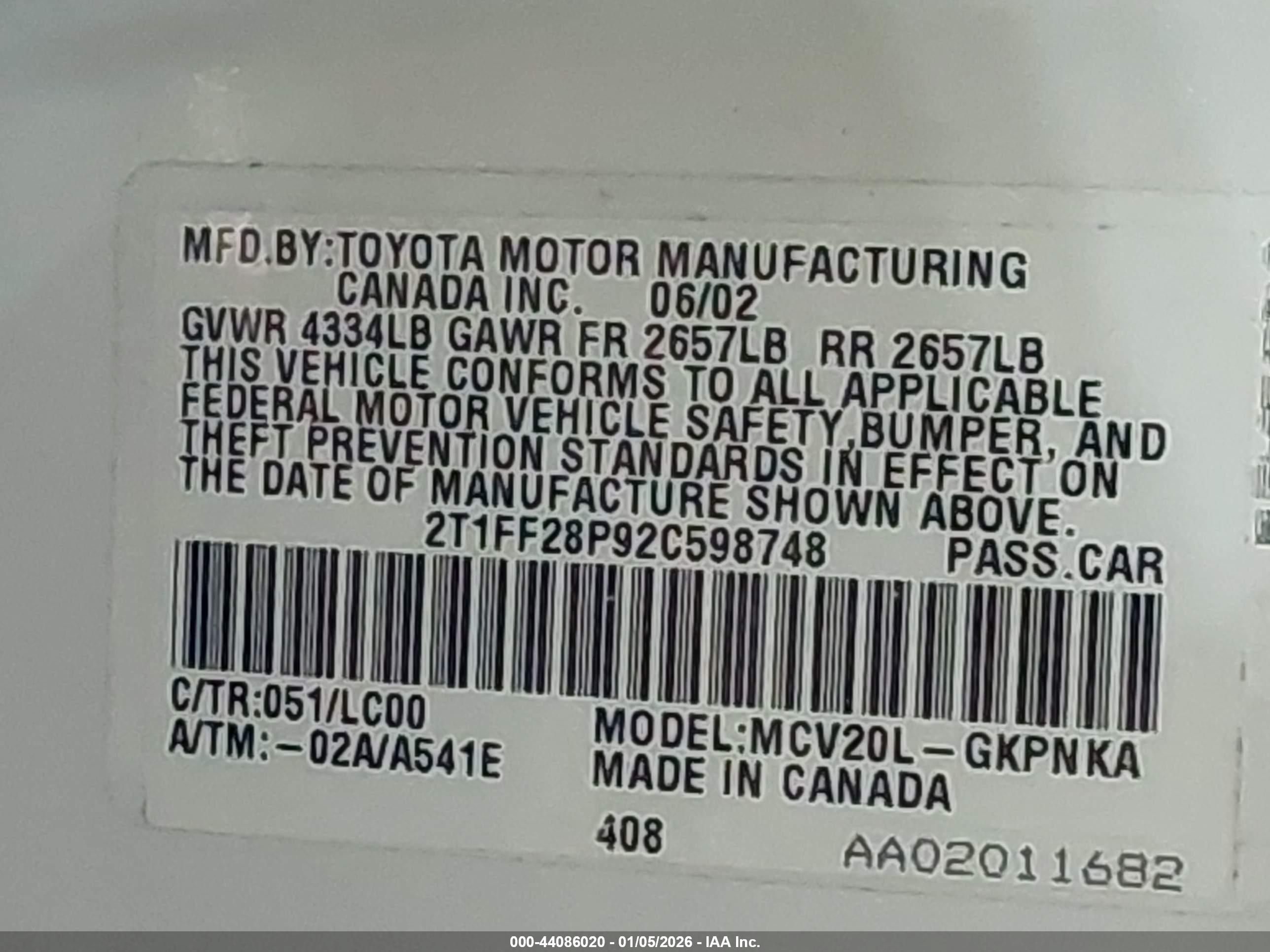 TOYOTA CAMRY image 9