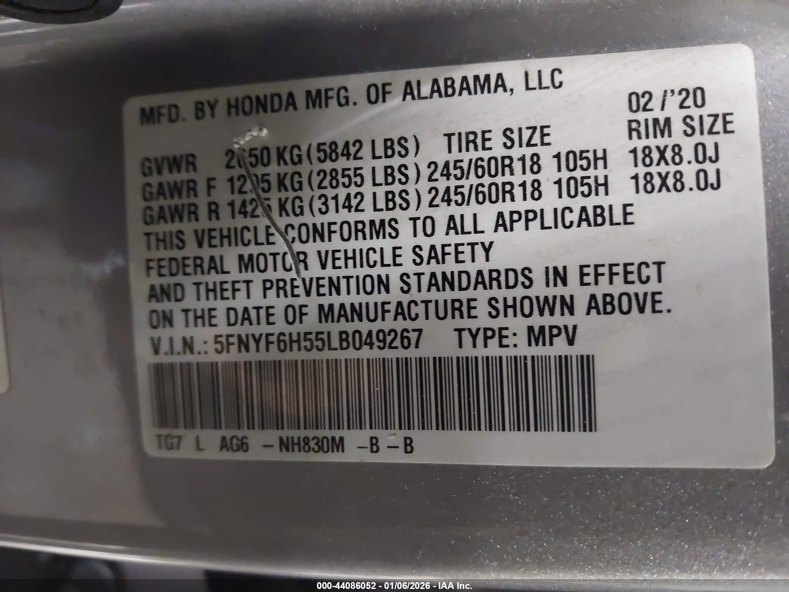 HONDA PILOT image 9