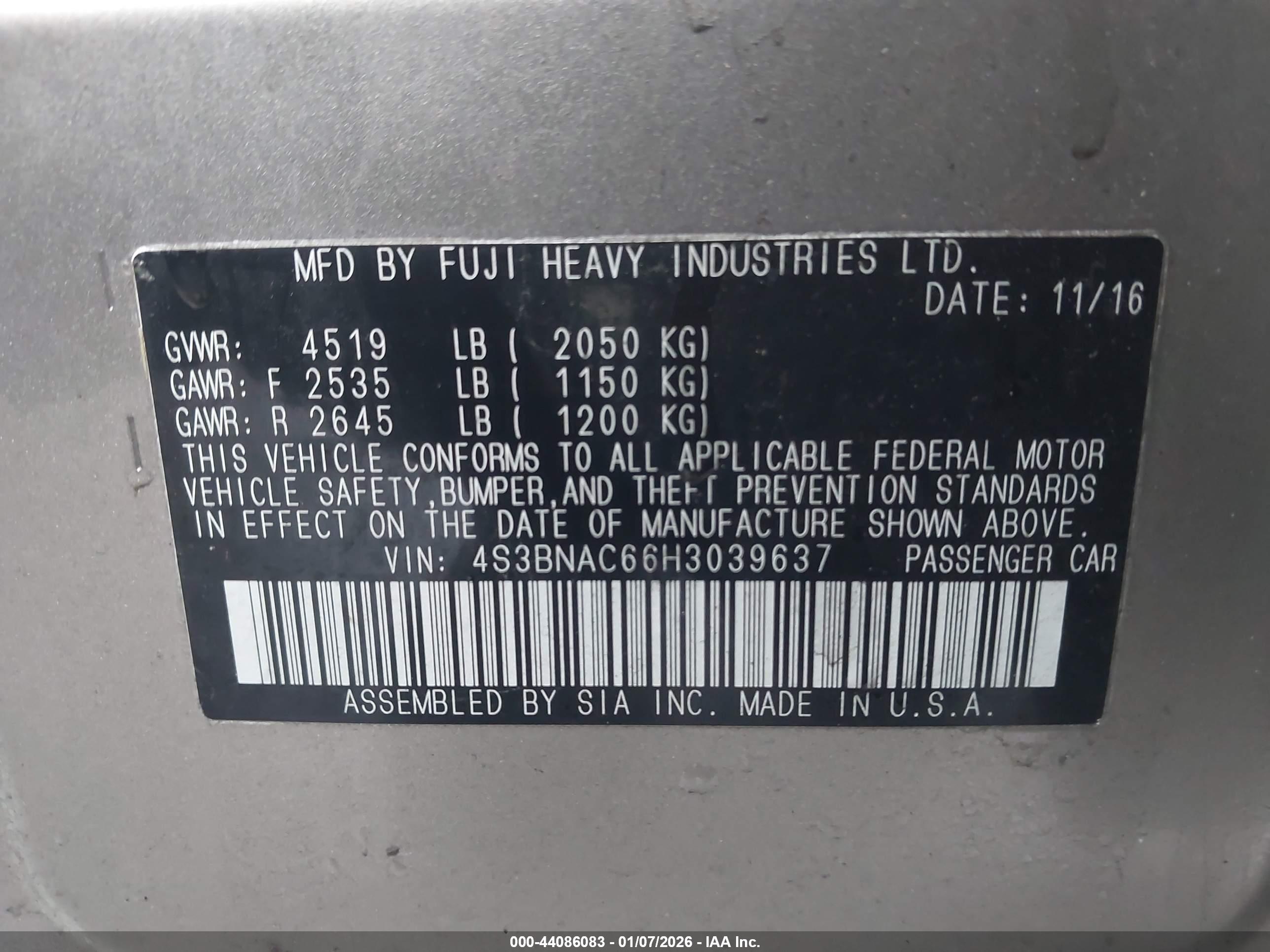 SUBARU LEGACY image 9