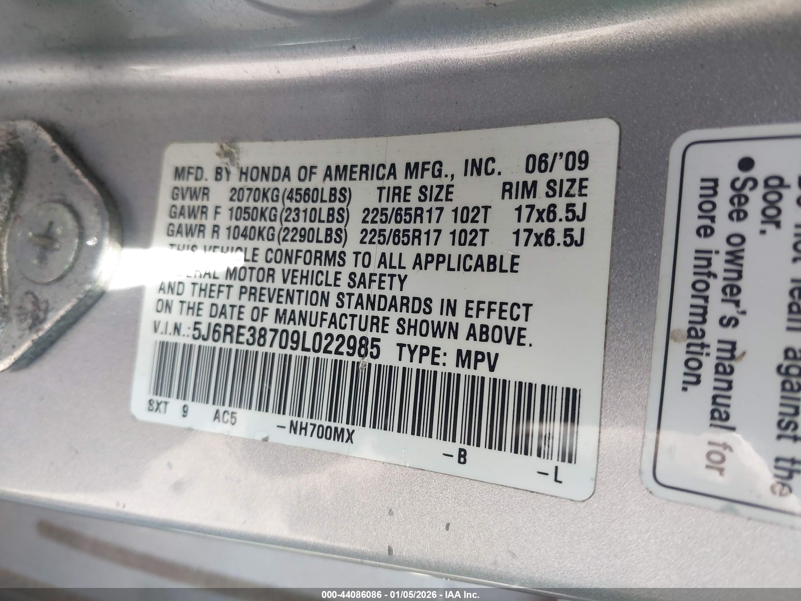 HONDA CR-V image 9