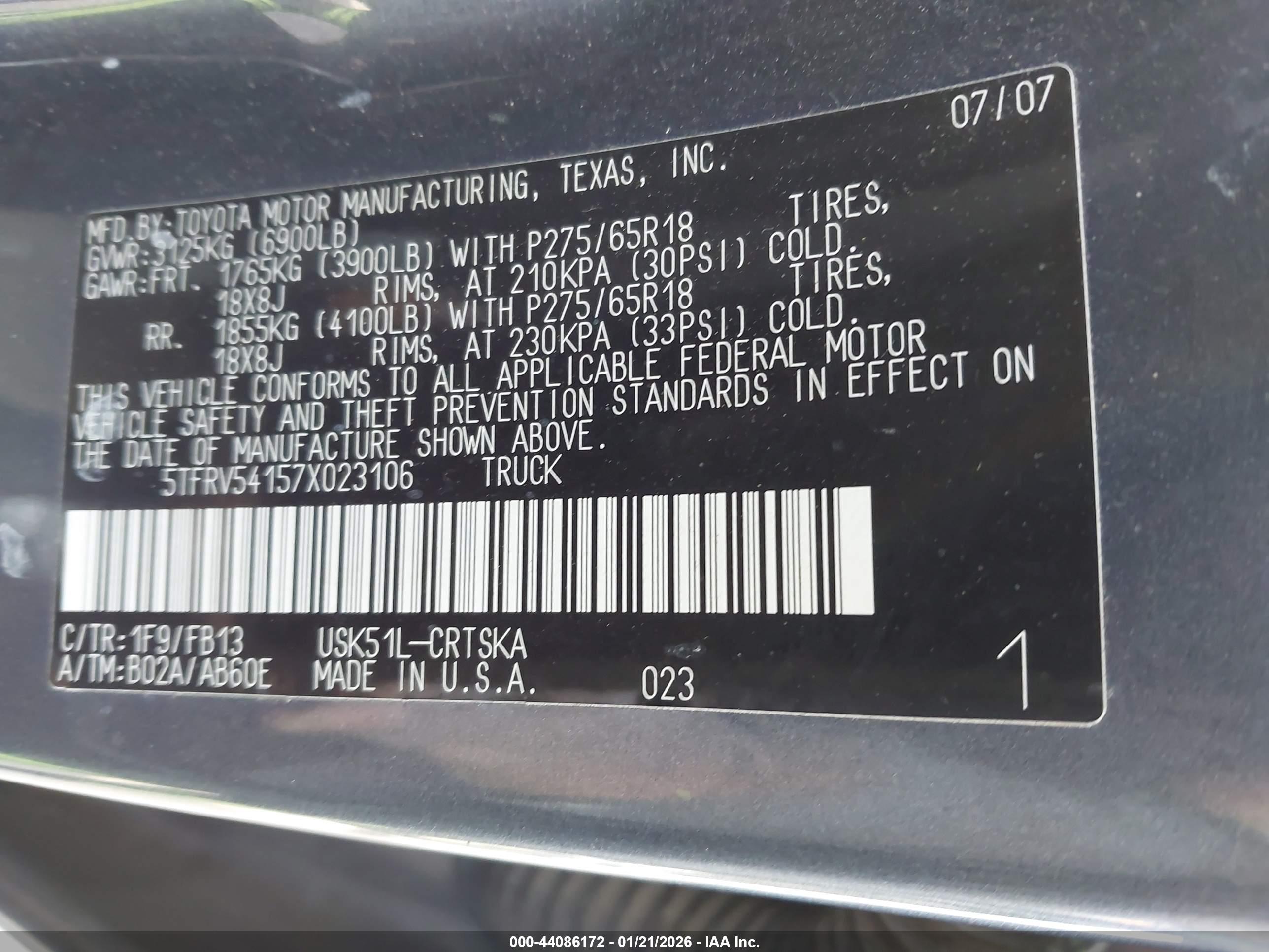 TOYOTA TUNDRA image 9