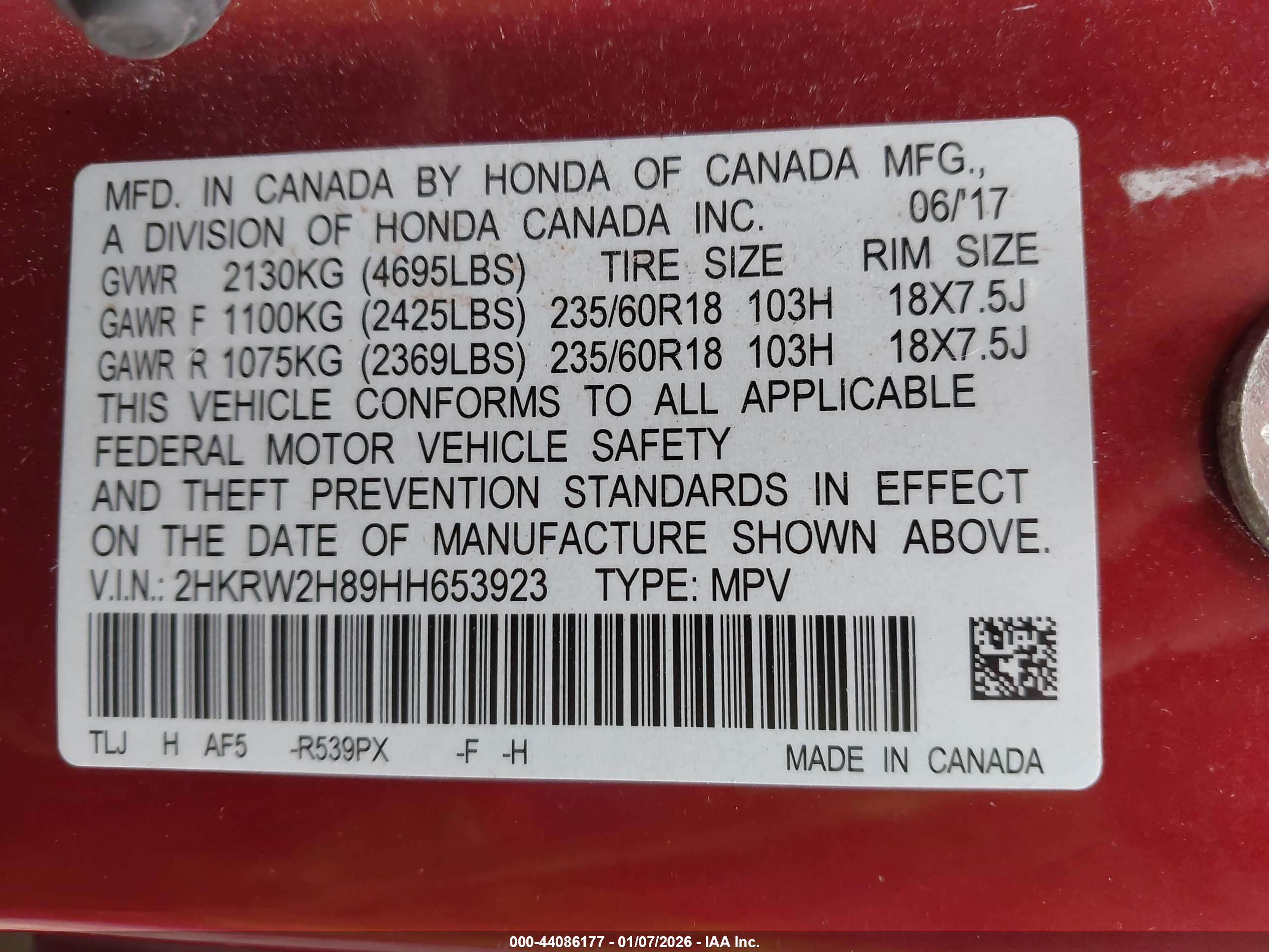 HONDA CR-V image 9