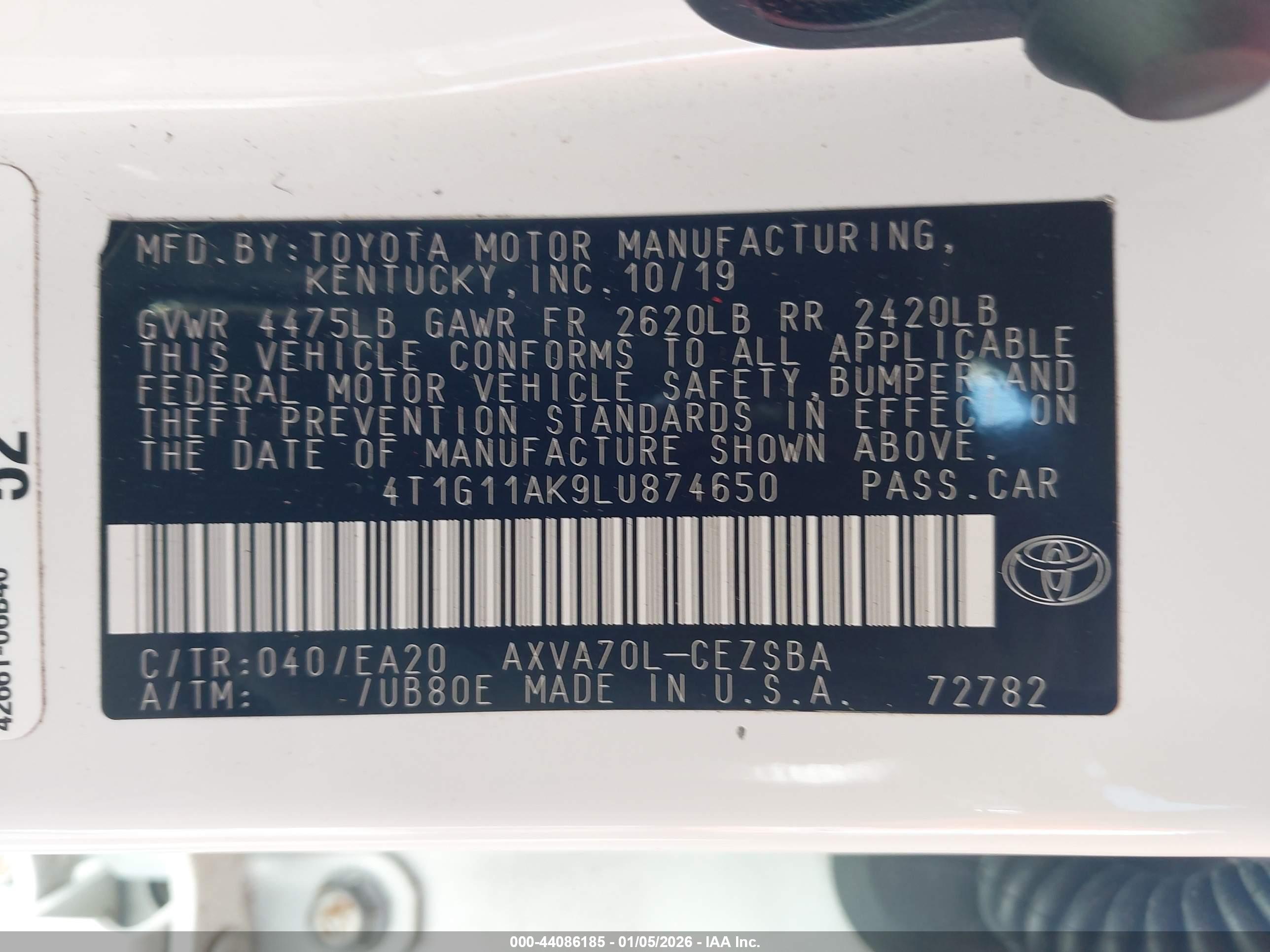 TOYOTA CAMRY image 9