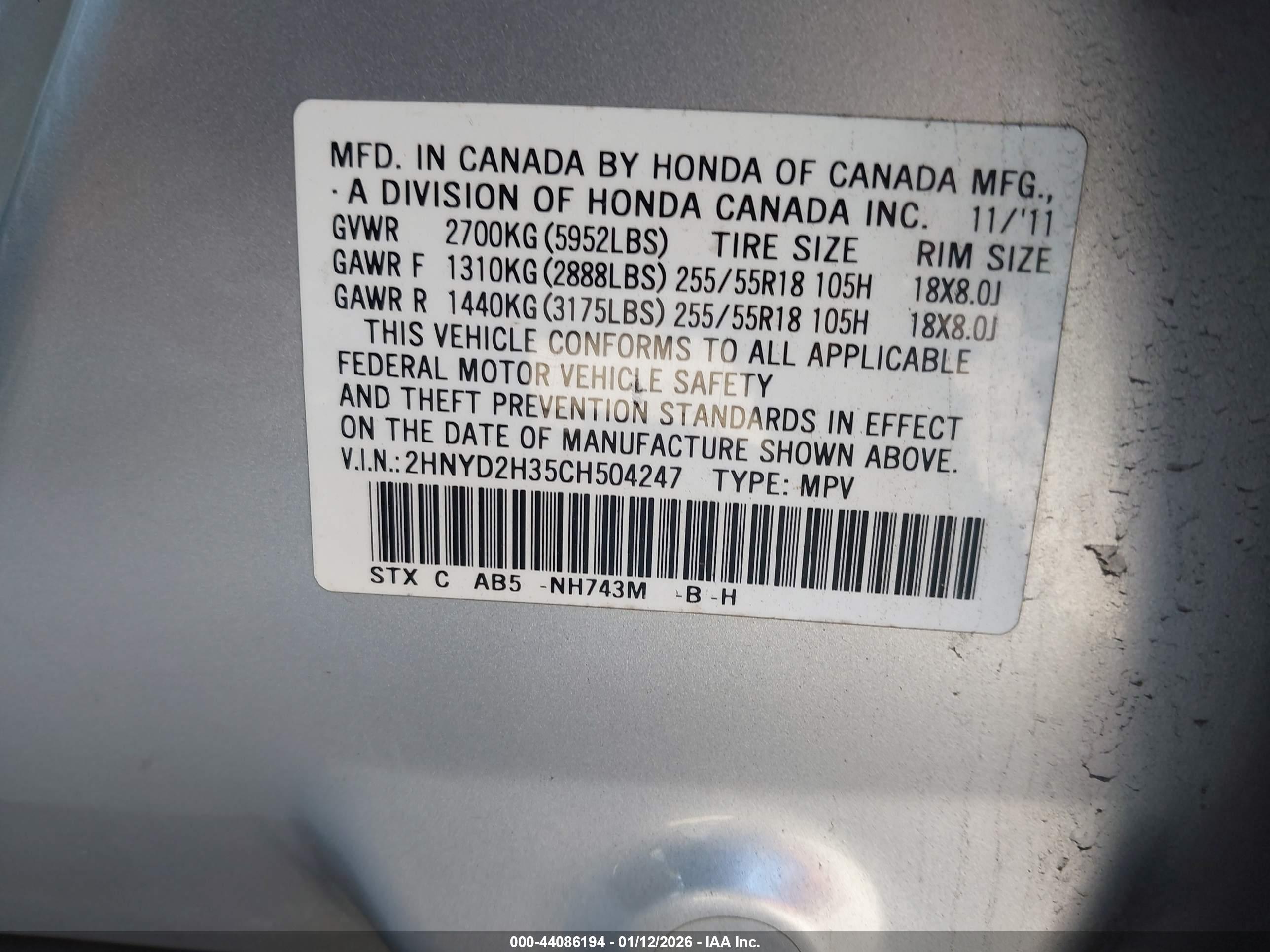 ACURA MDX image 9