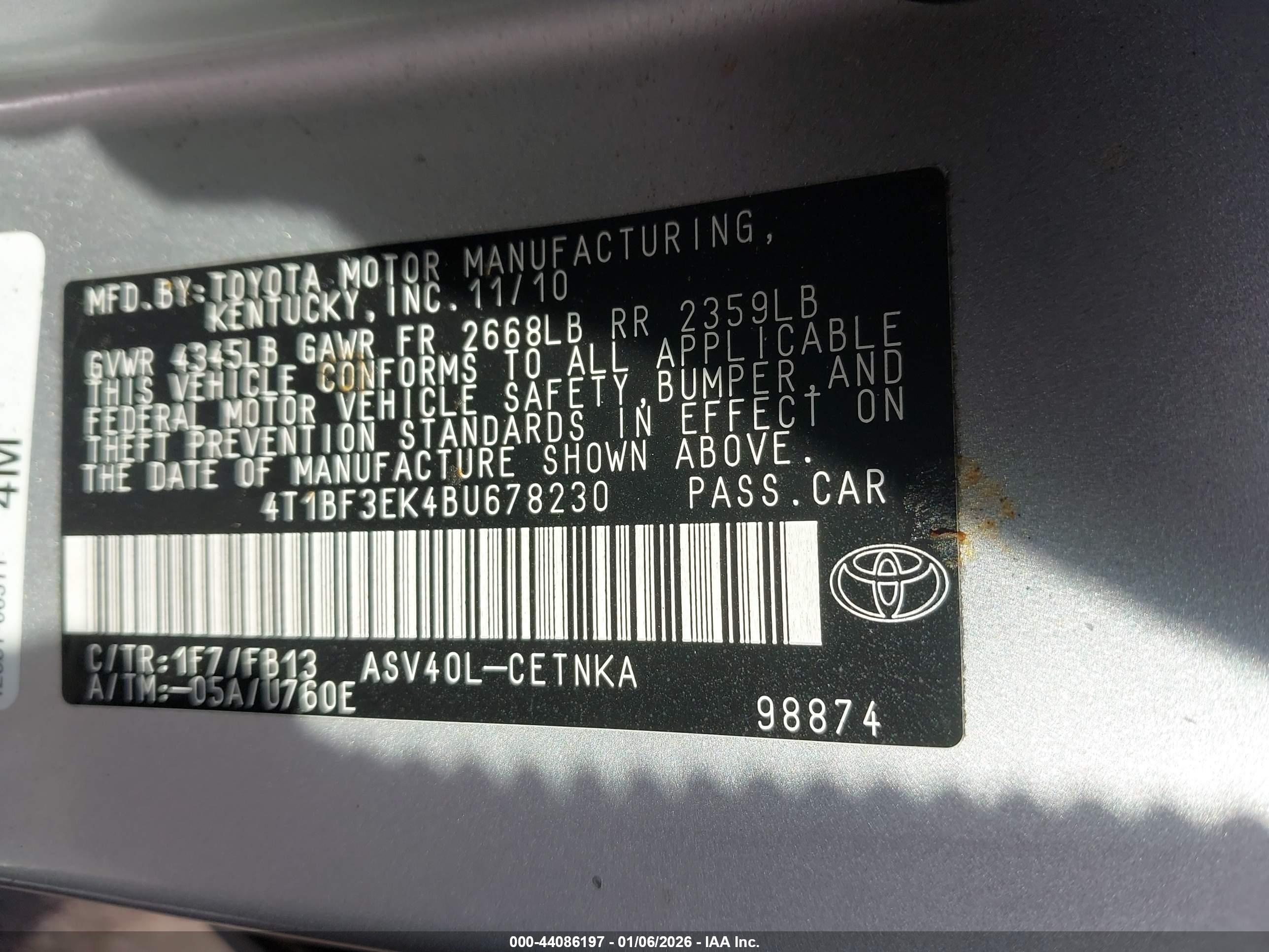 TOYOTA CAMRY image 9