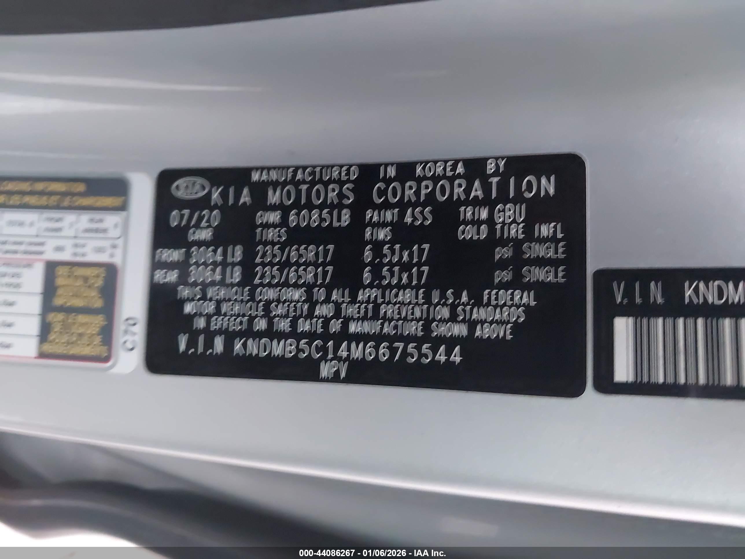 KIA SEDONA image 9