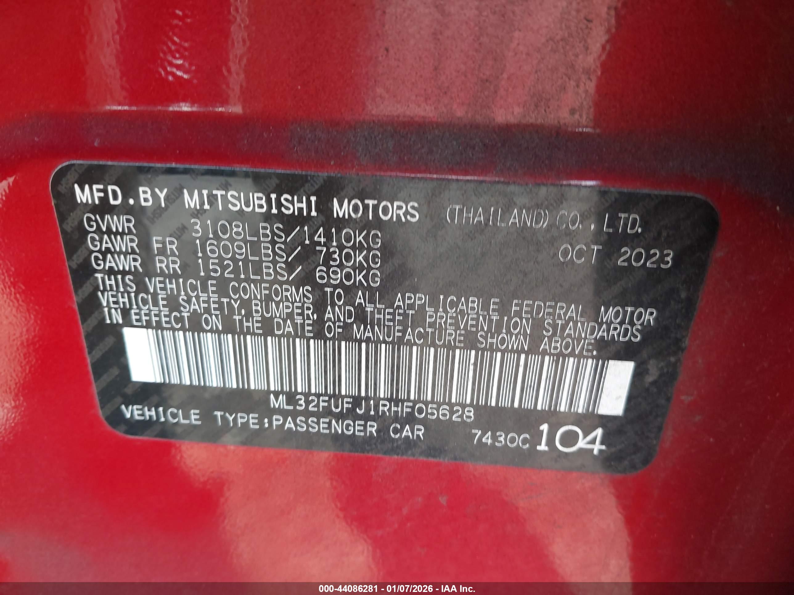MITSUBISHI MIRAGE image 9