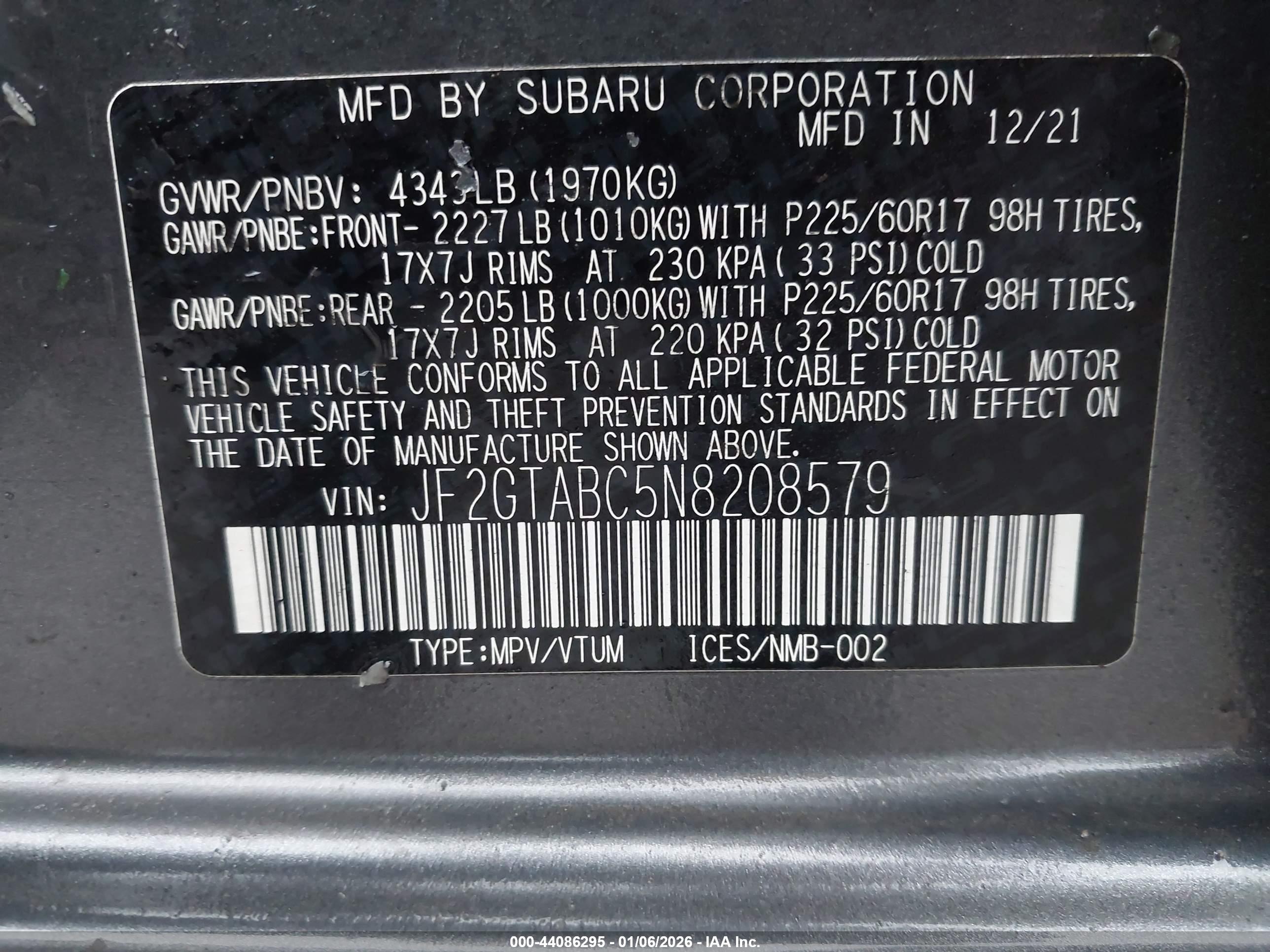 SUBARU CROSSTREK image 9