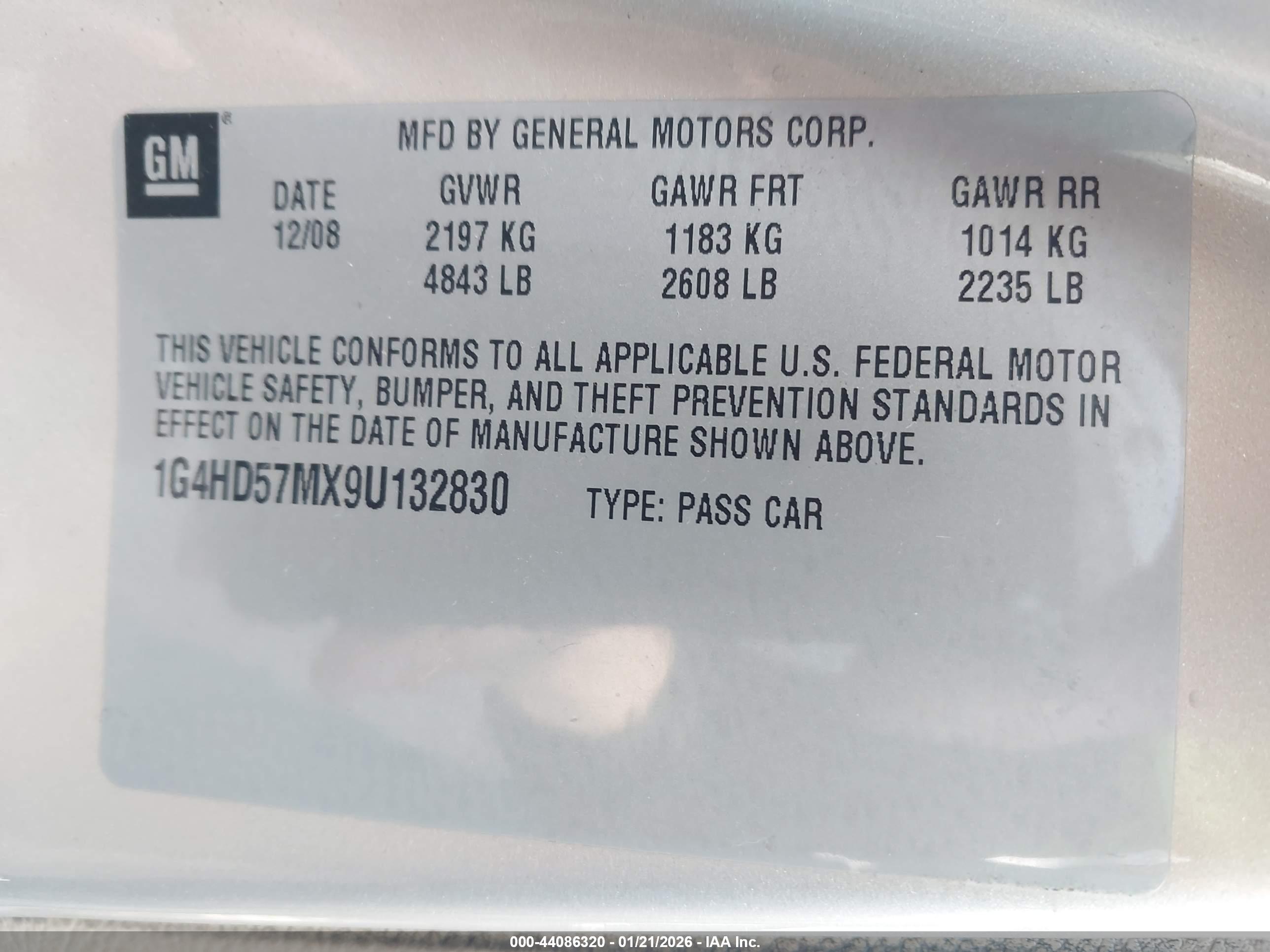 BUICK LUCERNE image 9
