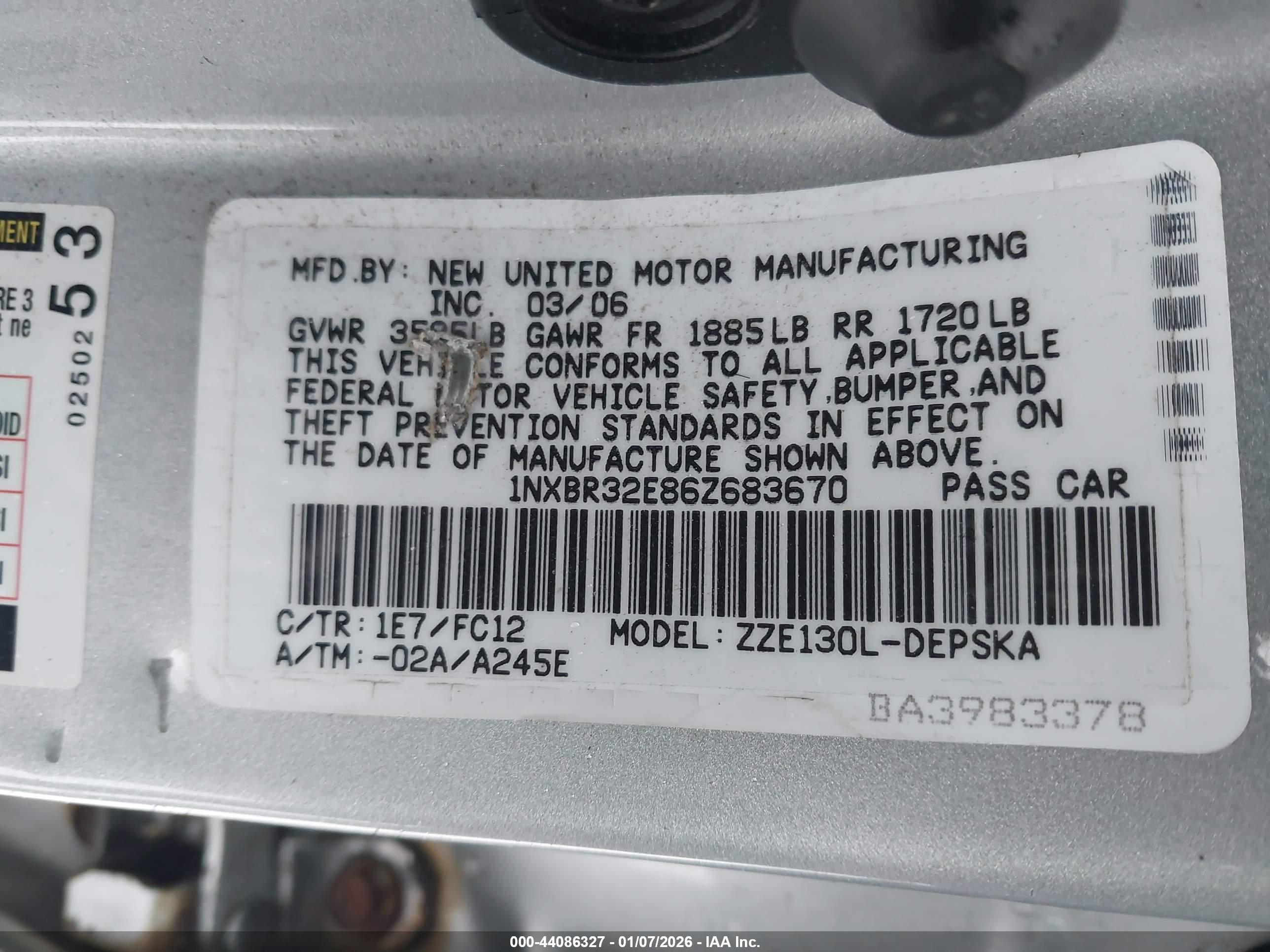 TOYOTA COROLLA image 9
