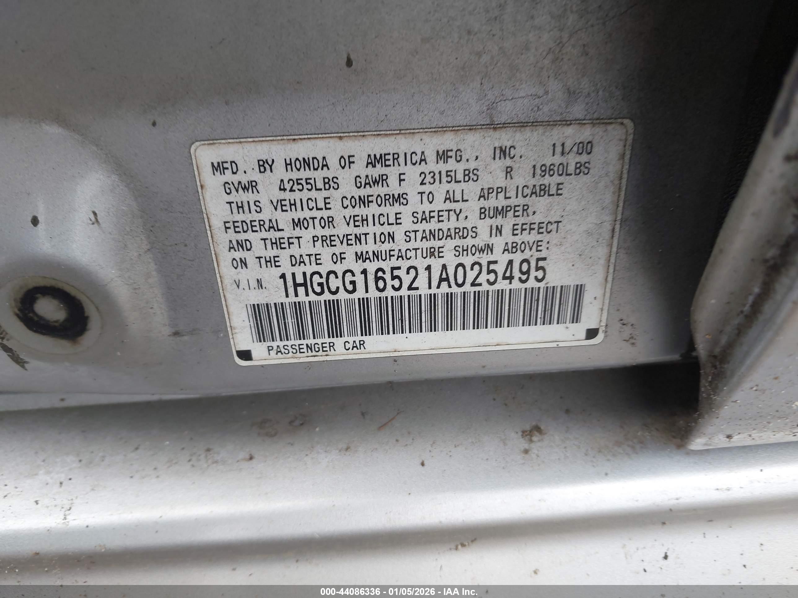 HONDA ACCORD image 9