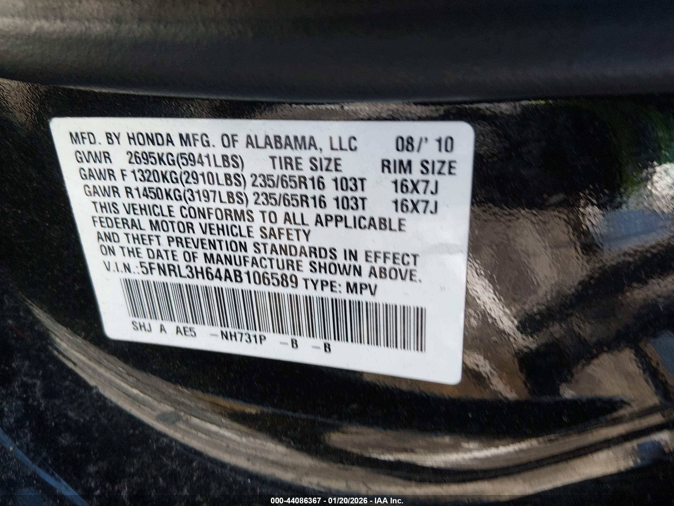 HONDA ODYSSEY image 9