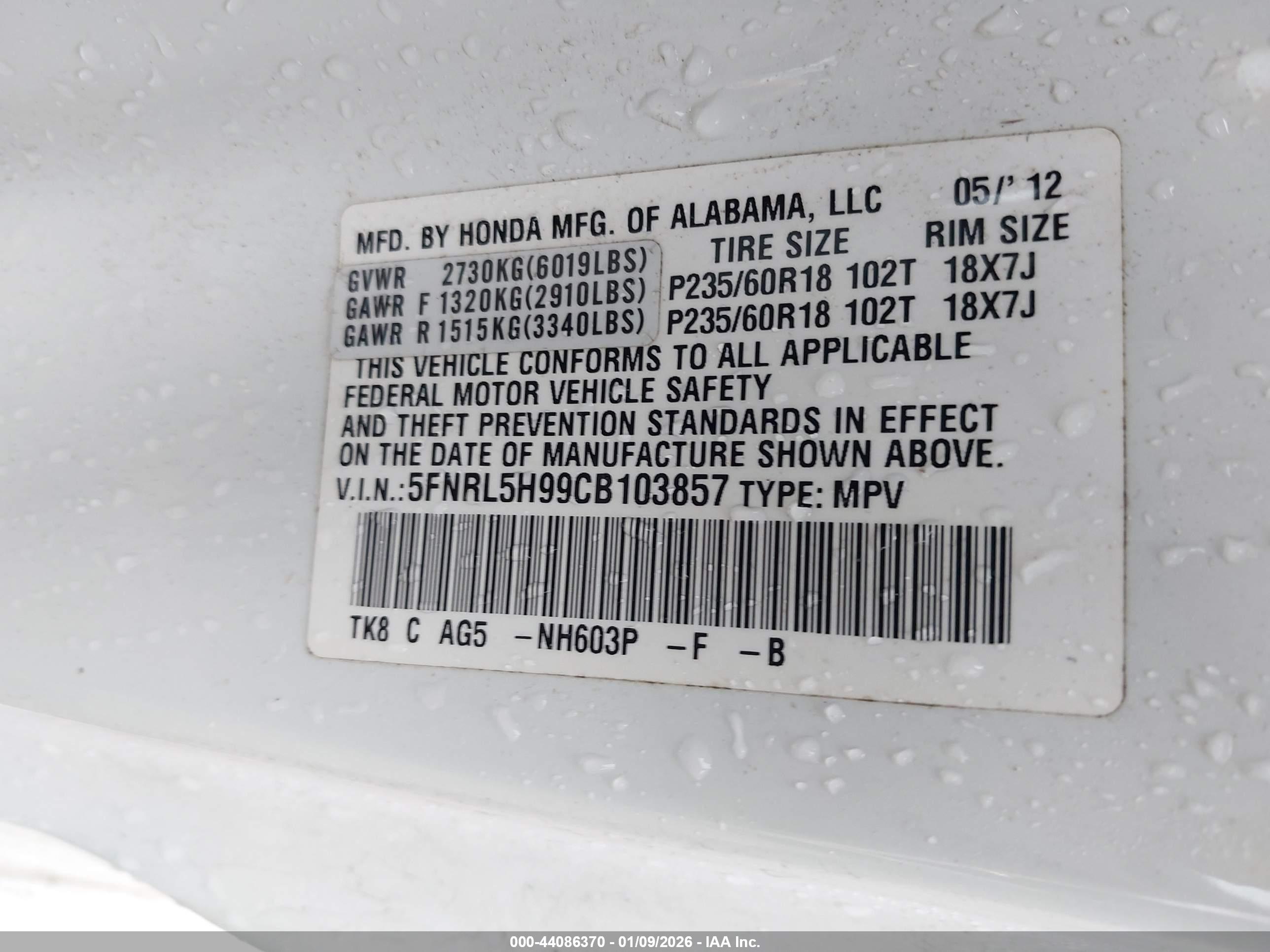 HONDA ODYSSEY image 9