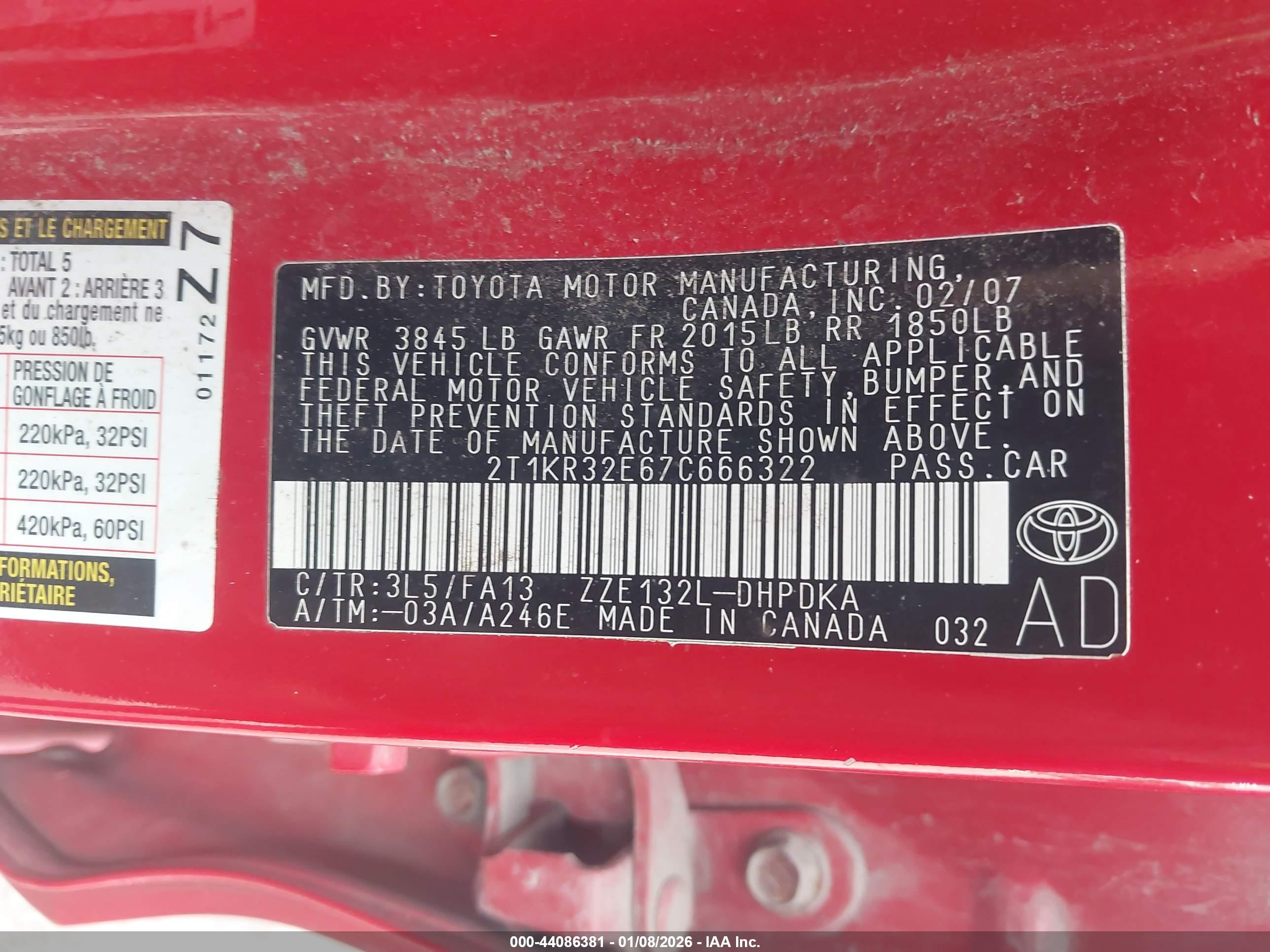 TOYOTA MATRIX image 9