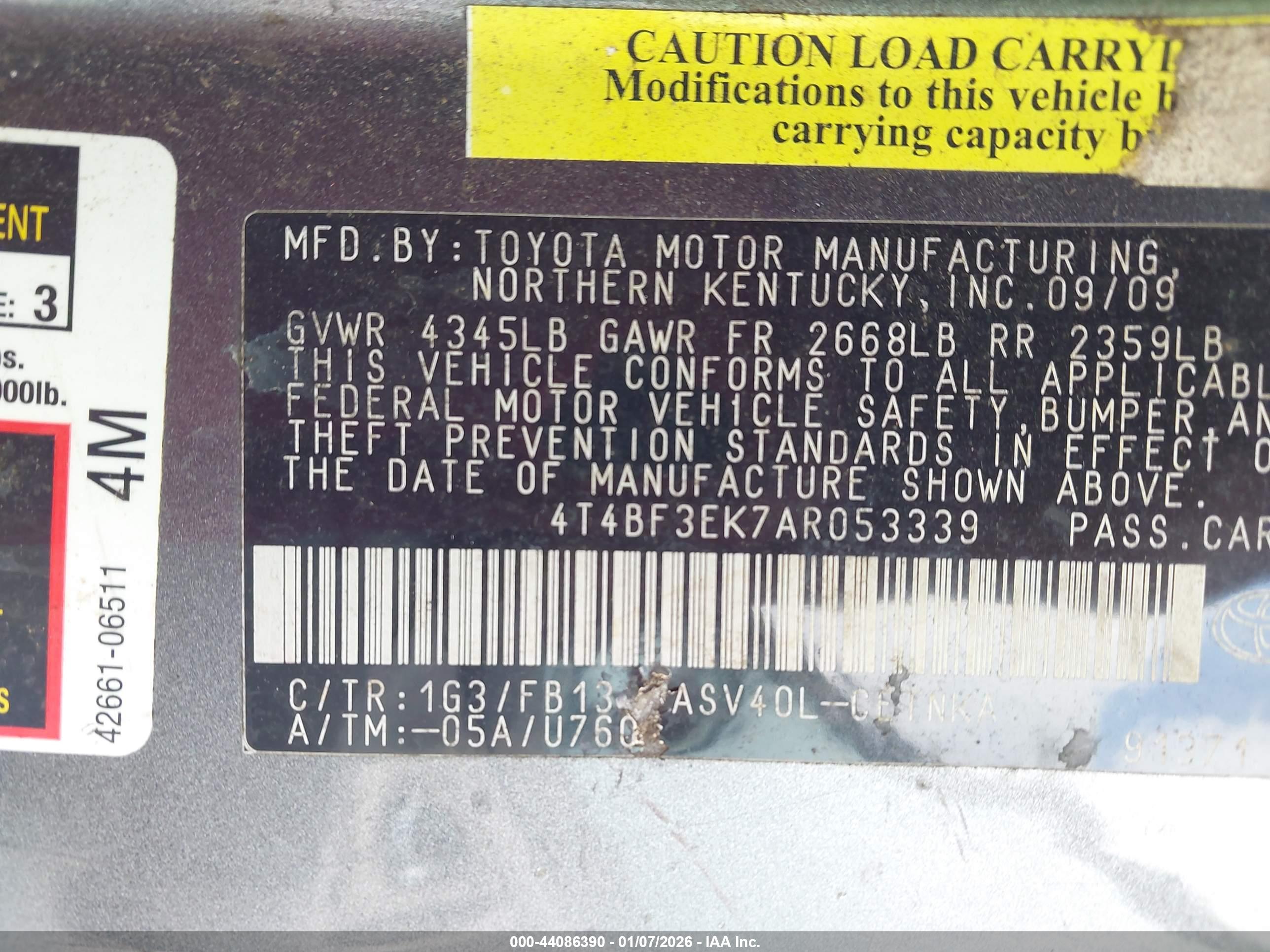 TOYOTA CAMRY image 9