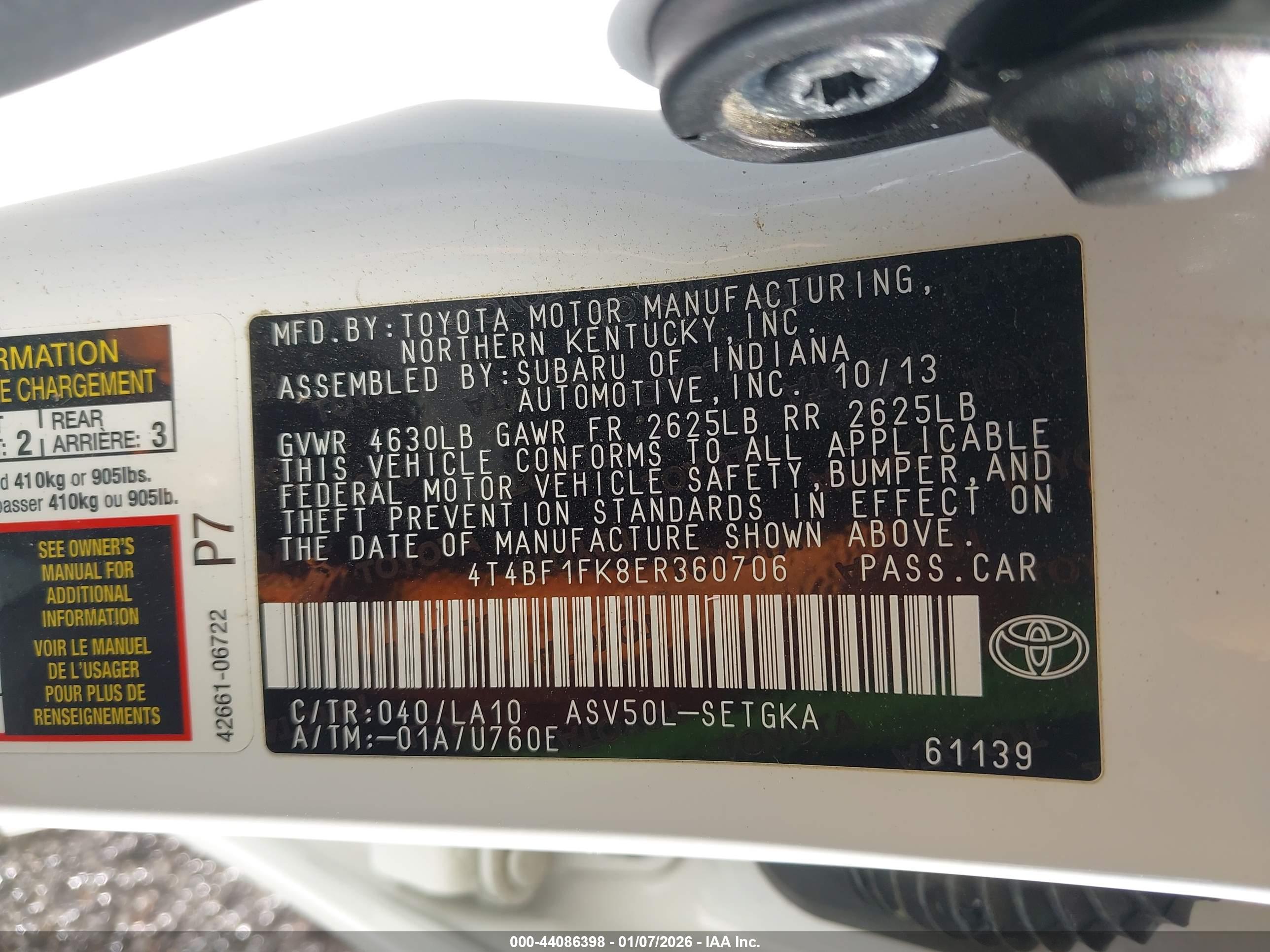 TOYOTA CAMRY image 9