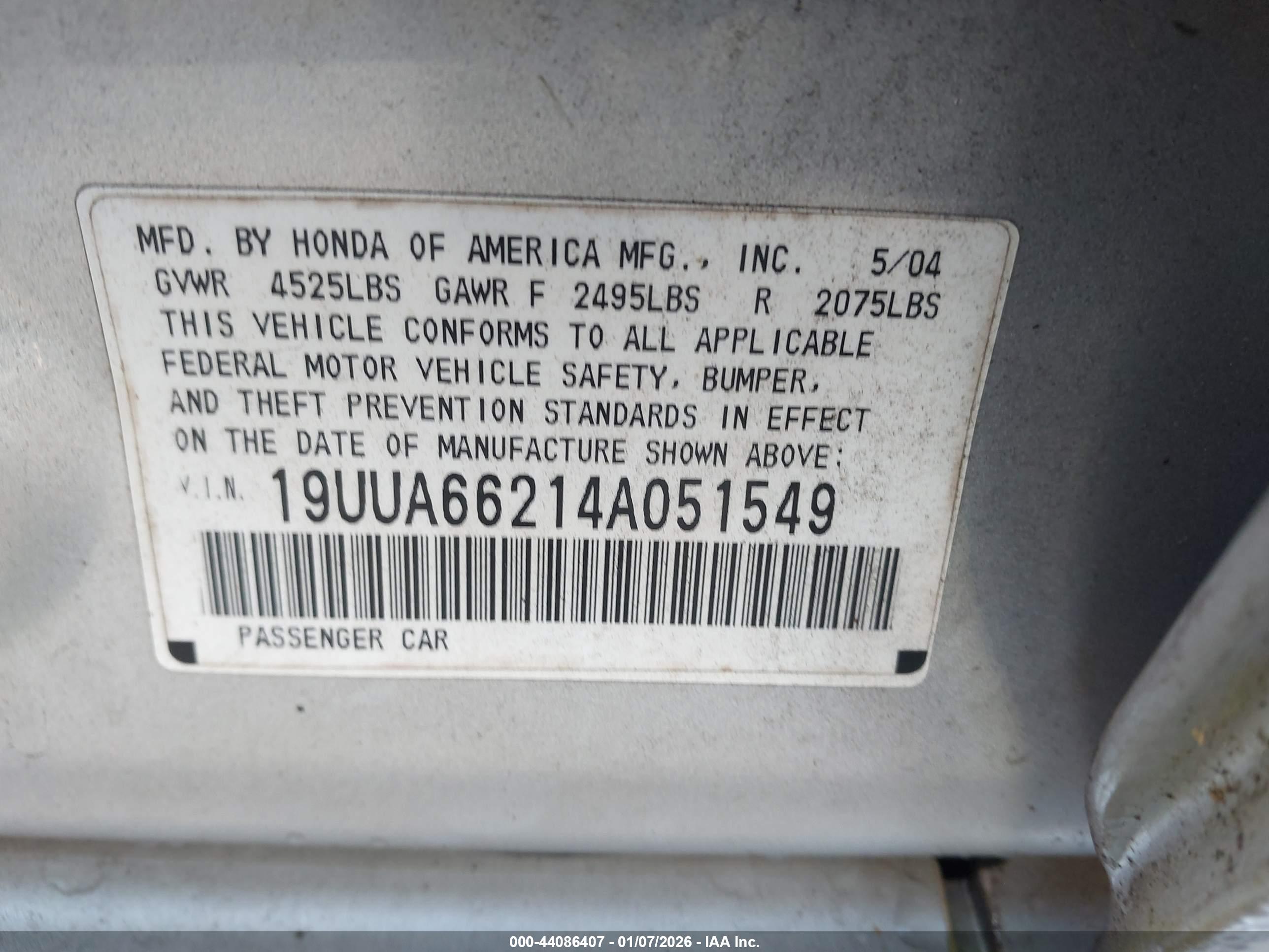 ACURA TL image 9