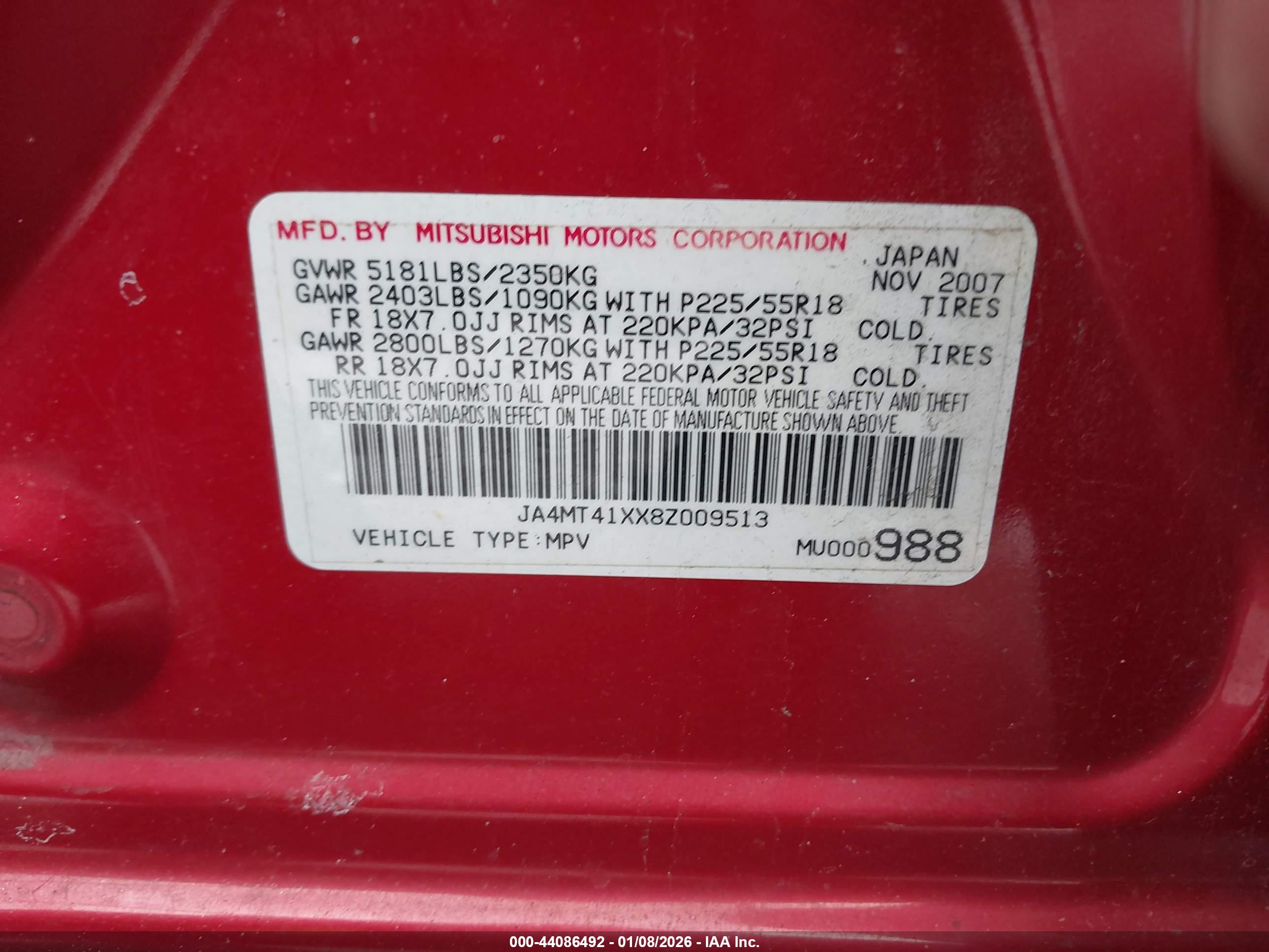 MITSUBISHI OUTLANDER image 9