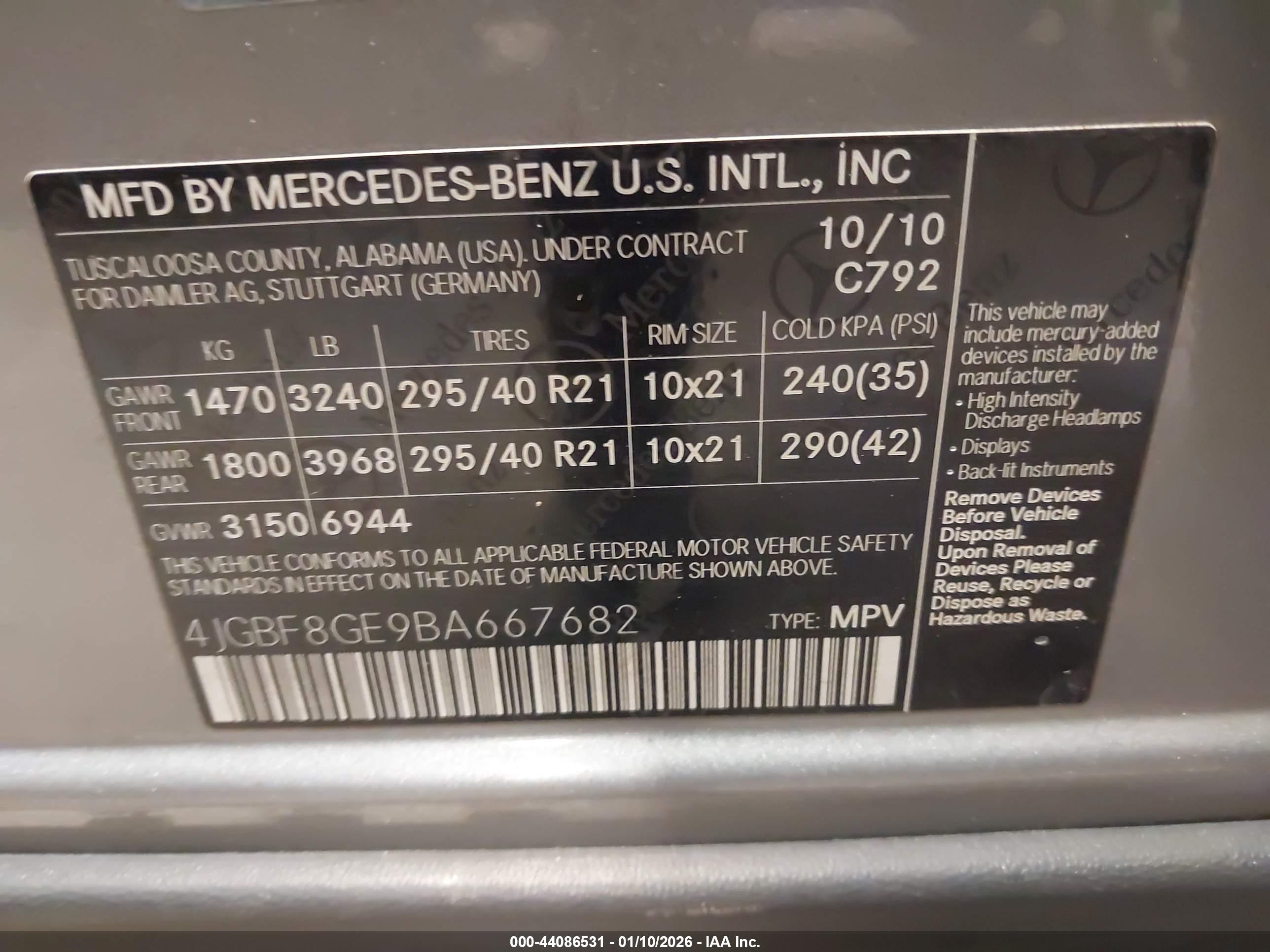 MERCEDES-BENZ GL image 9