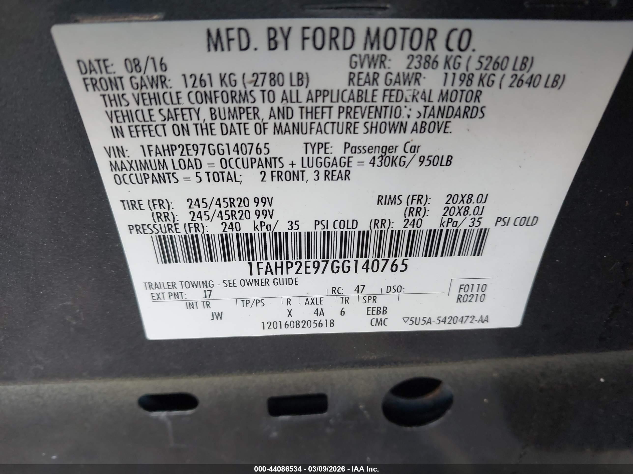FORD TAURUS image 9