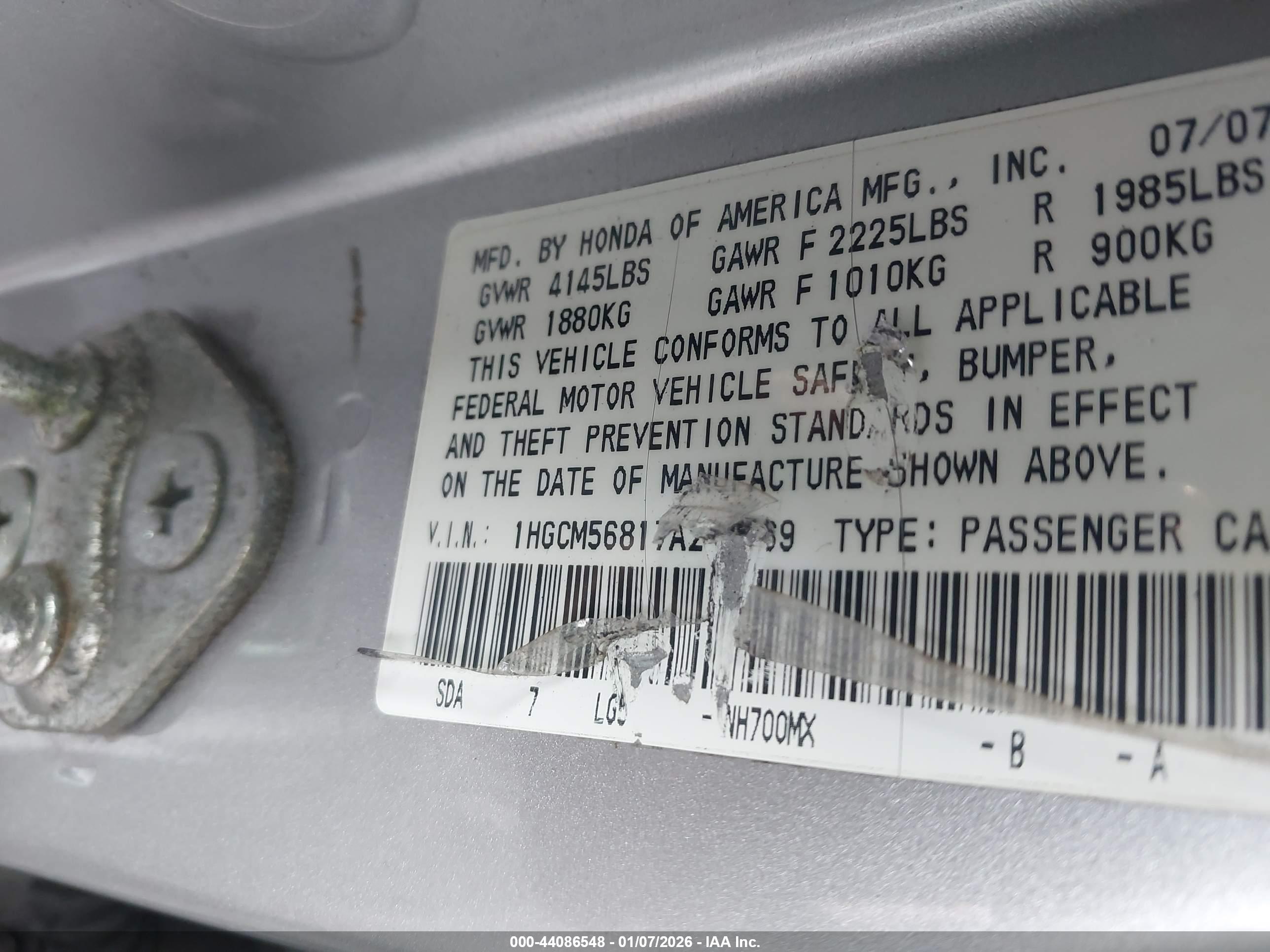 HONDA ACCORD image 9