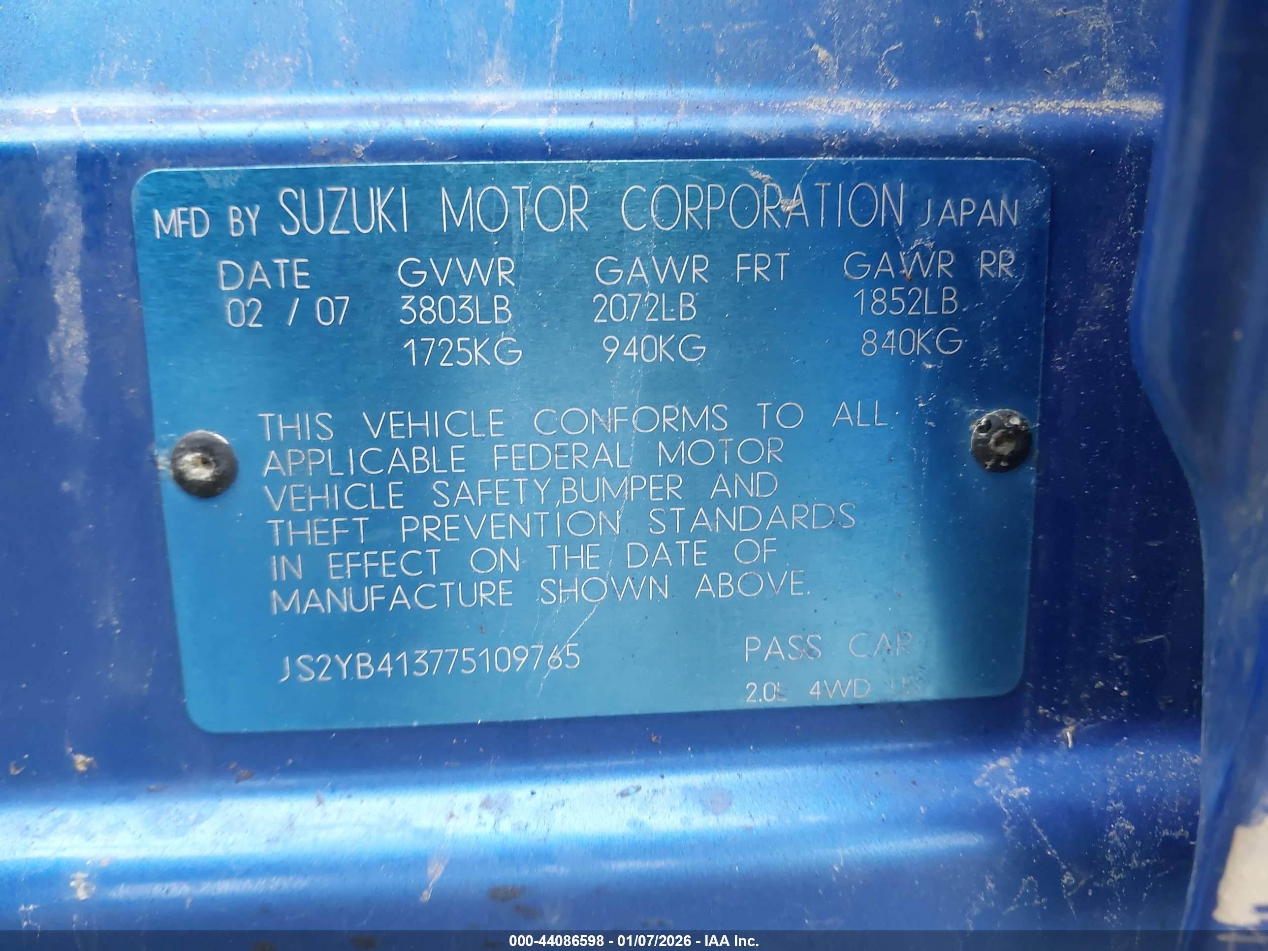 SUZUKI SX4 image 9