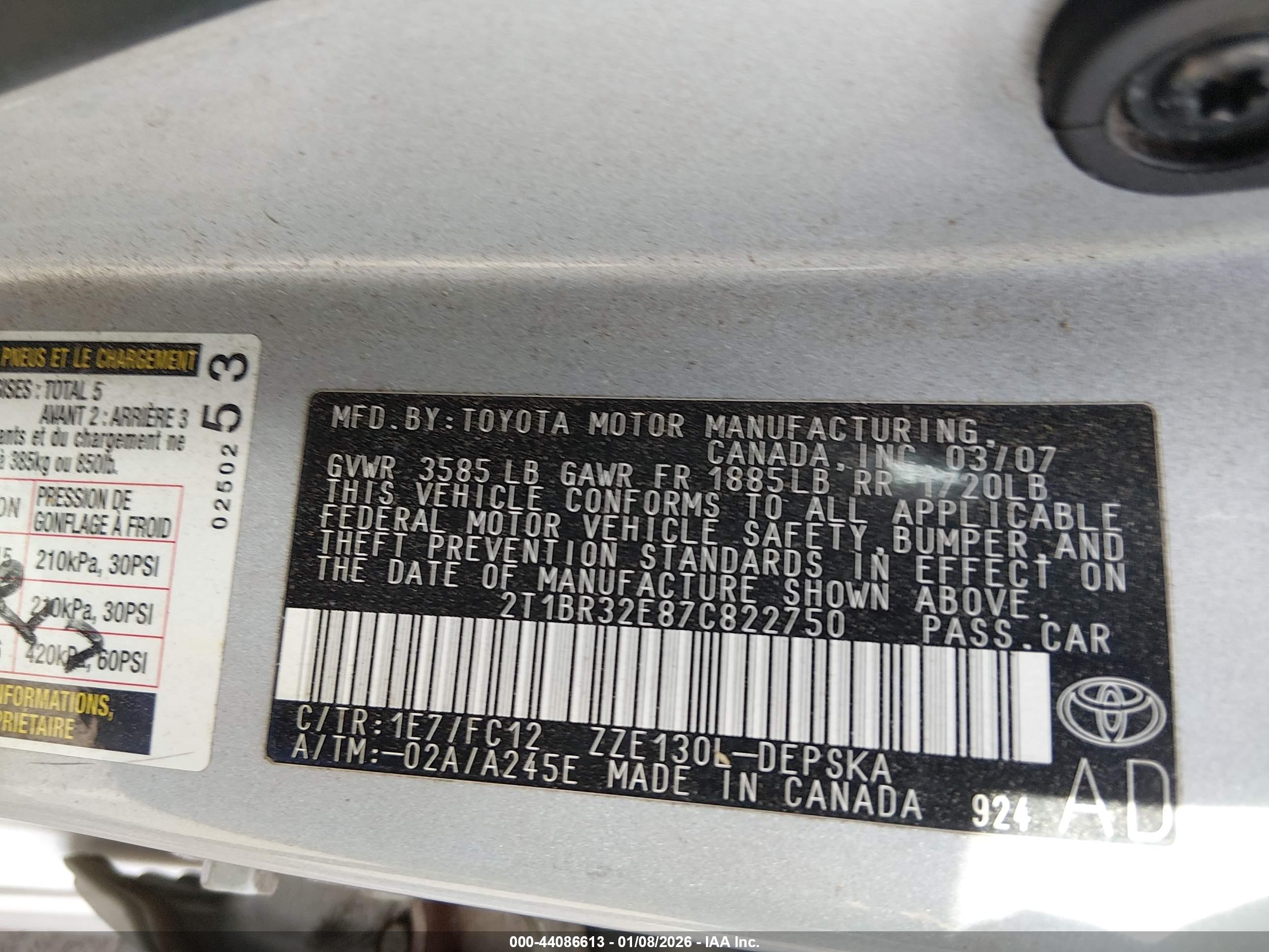 TOYOTA COROLLA image 9