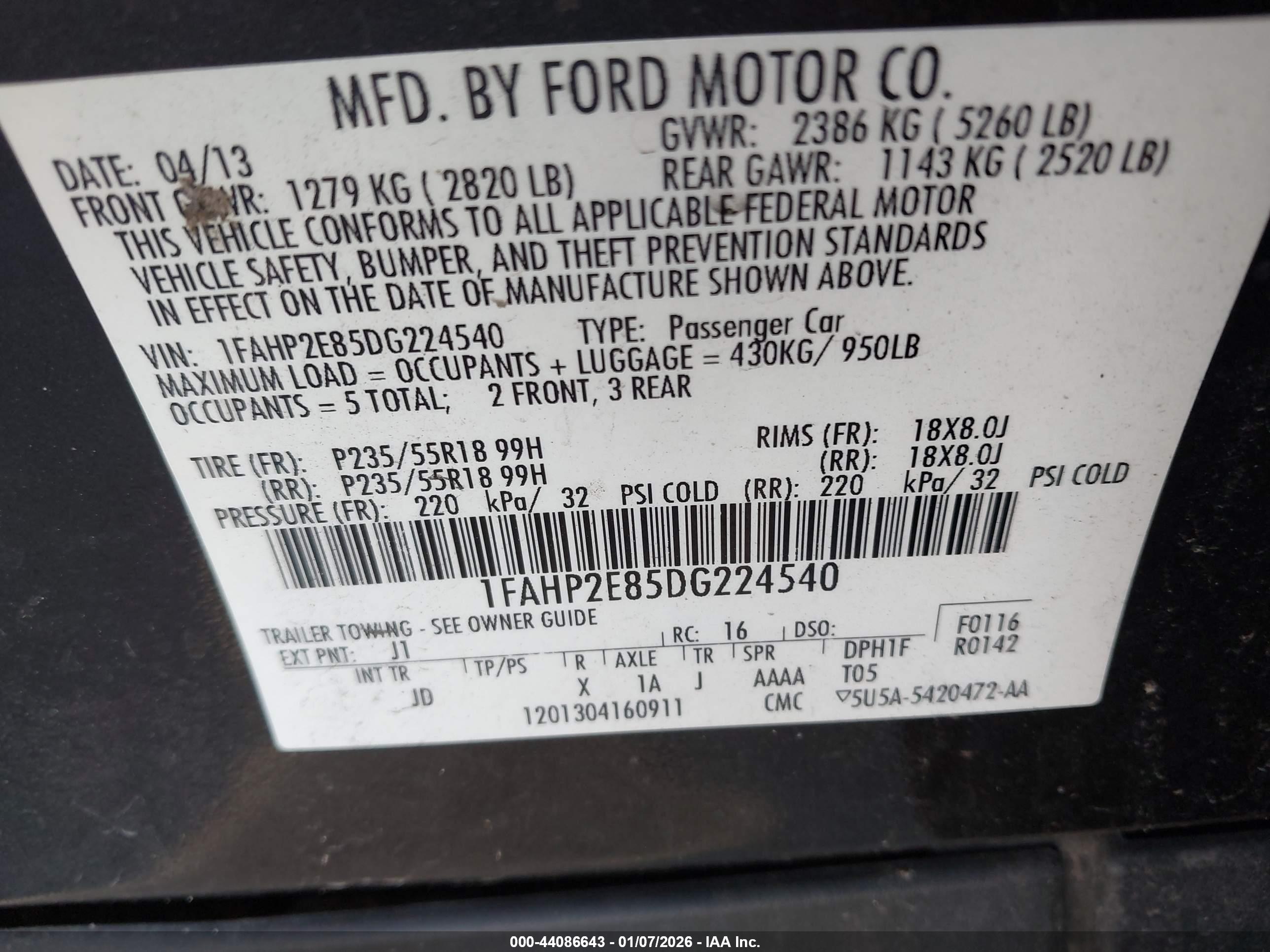 FORD TAURUS image 9
