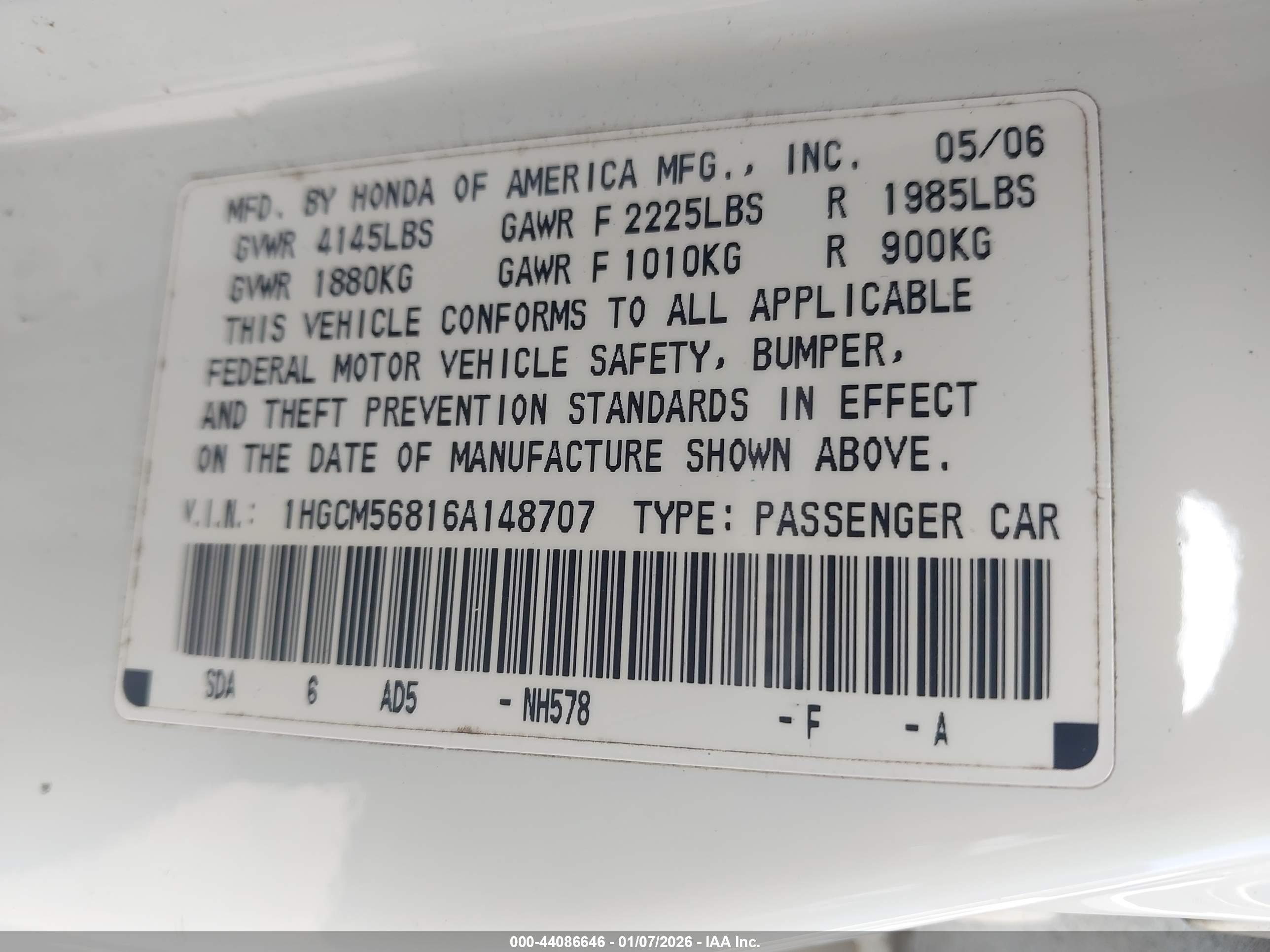 HONDA ACCORD image 9