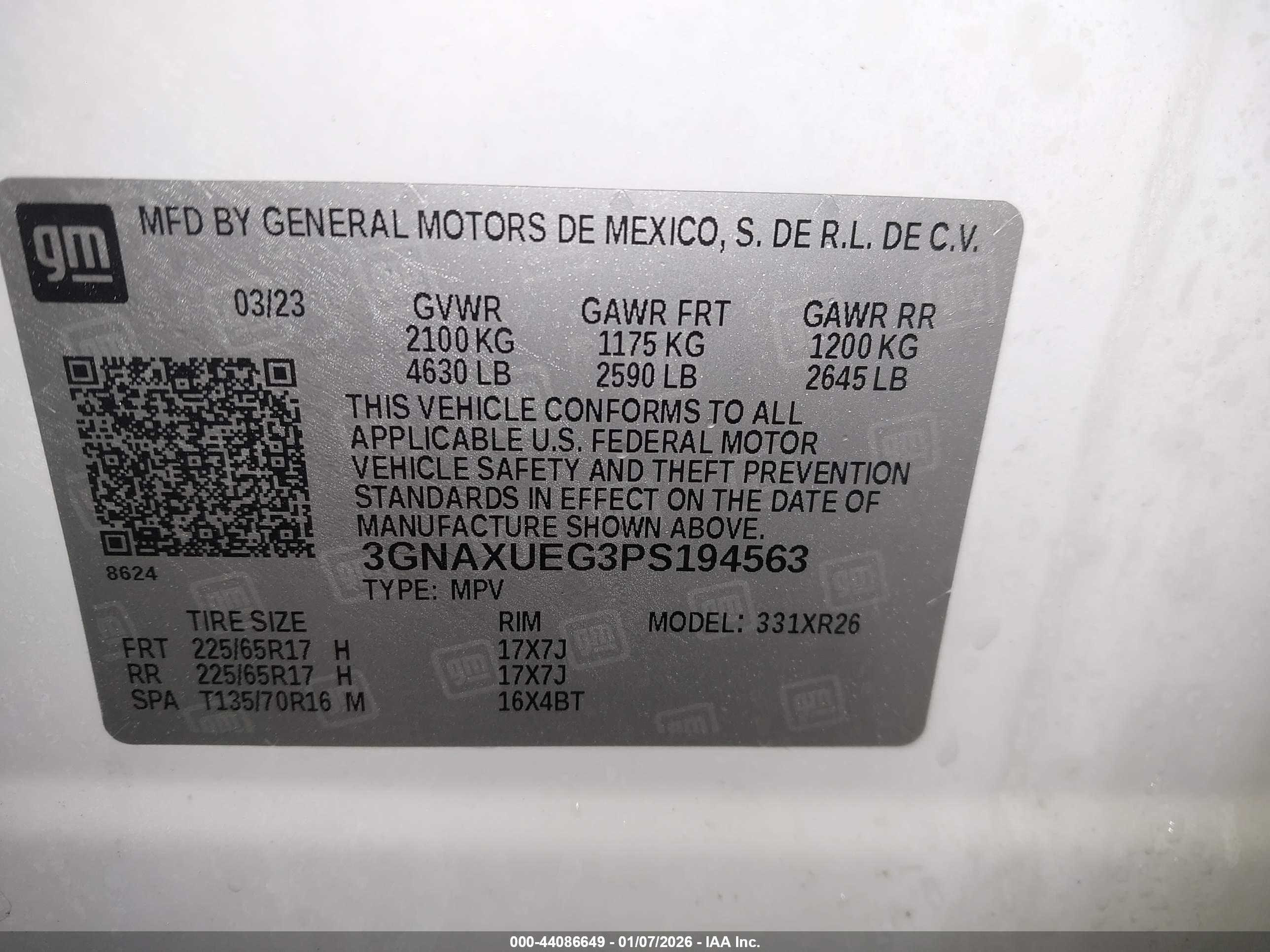 CHEVROLET EQUINOX image 9