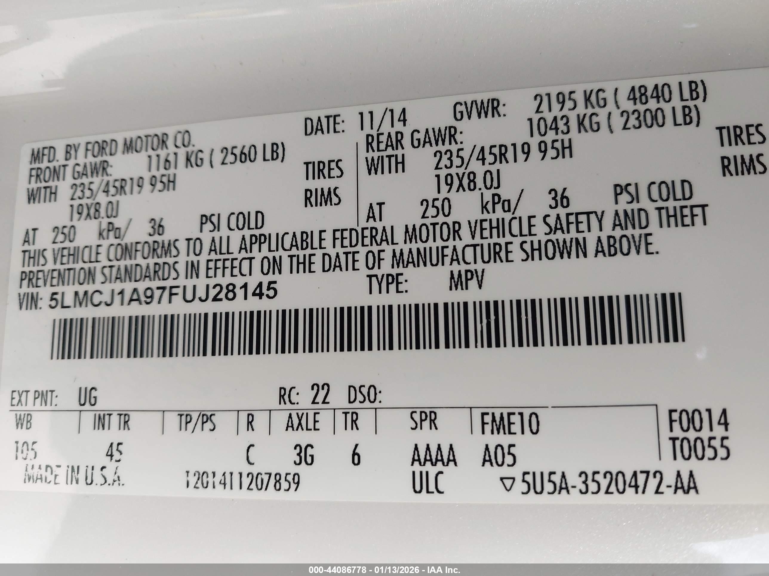 LINCOLN MKC image 9