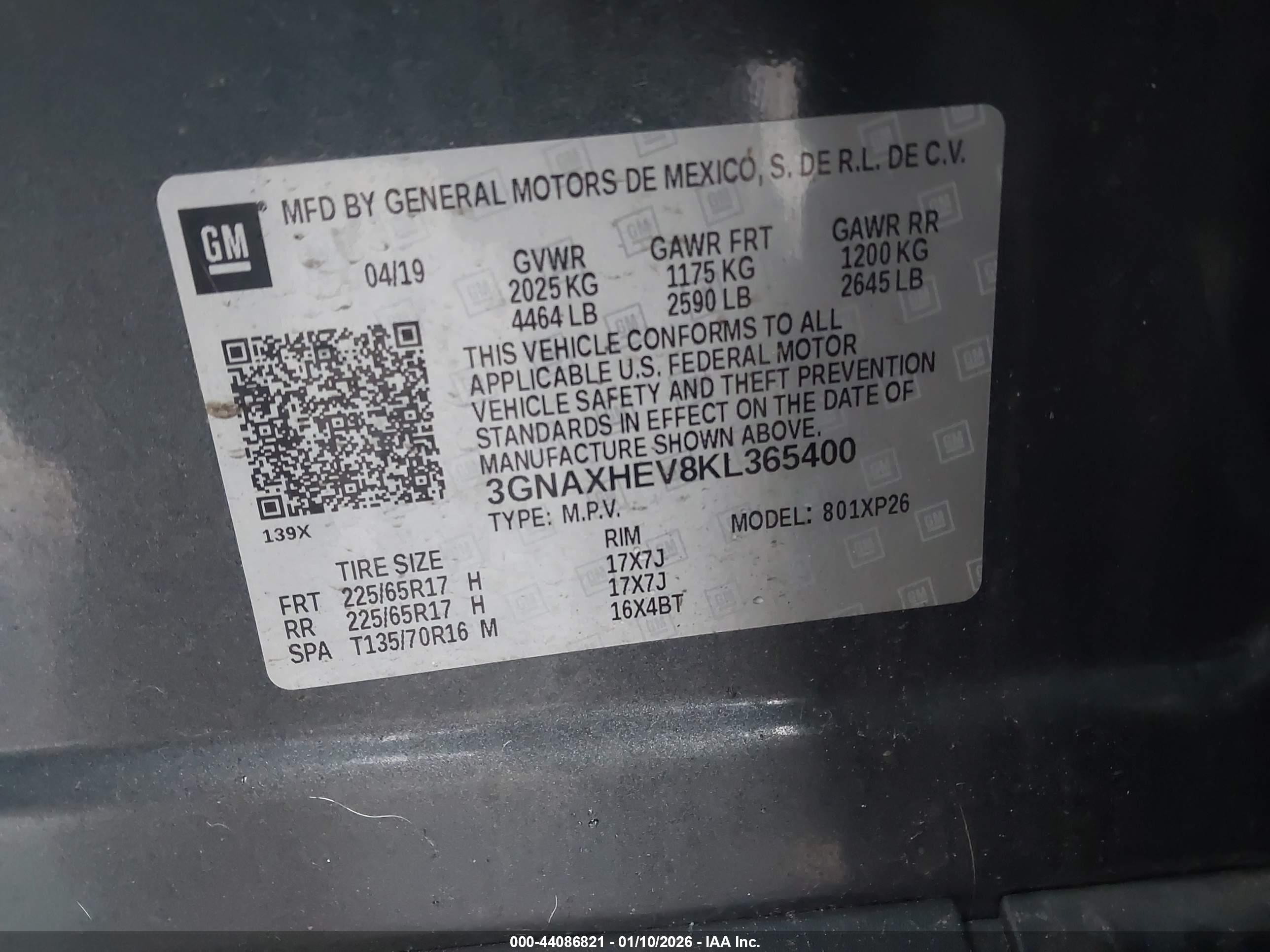 CHEVROLET EQUINOX image 9
