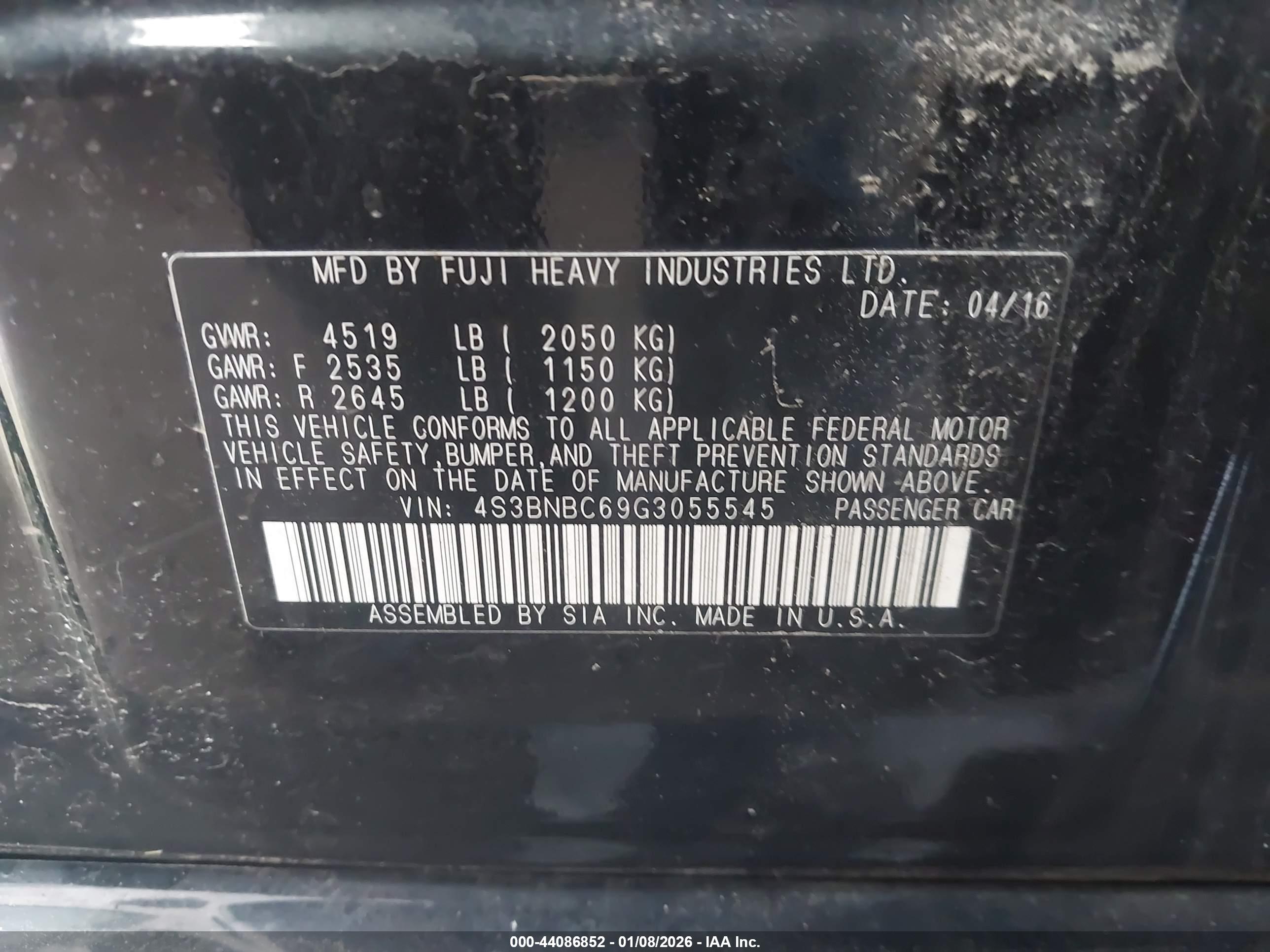 SUBARU LEGACY image 9
