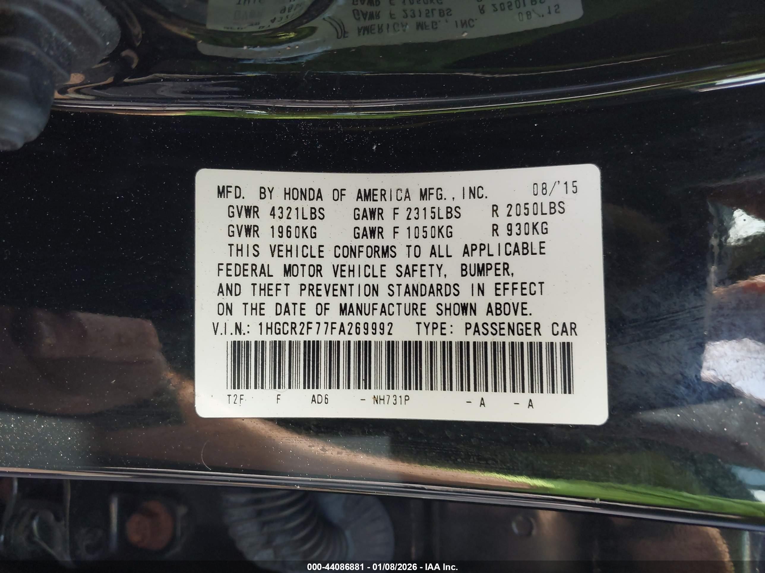 HONDA ACCORD image 9