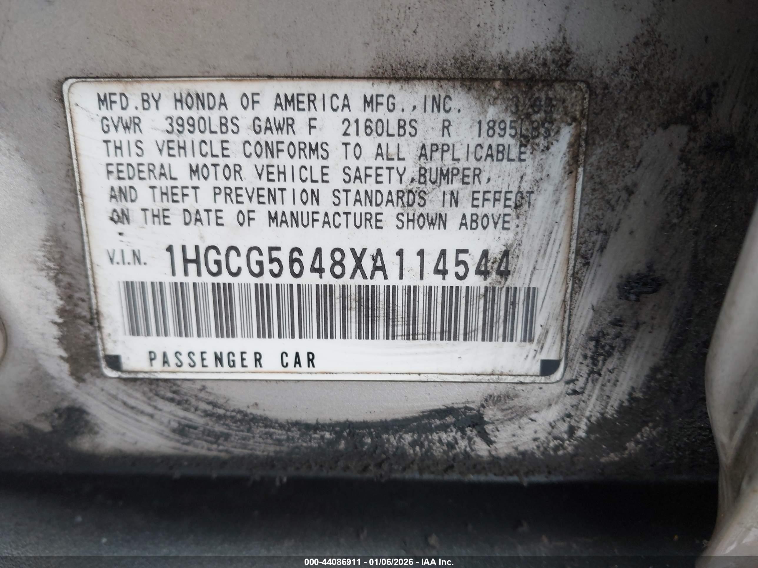 HONDA ACCORD image 9