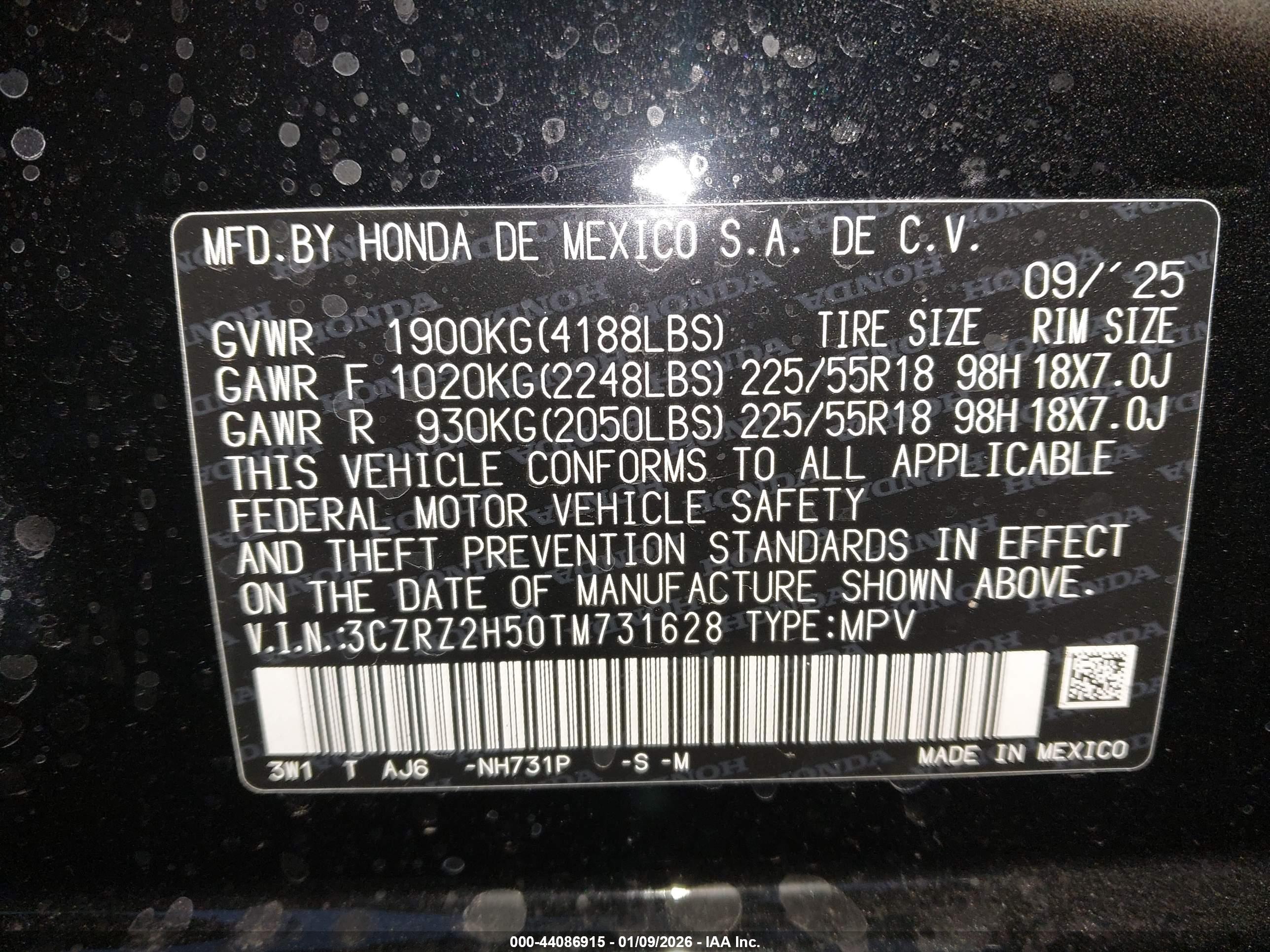 HONDA HR-V image 9