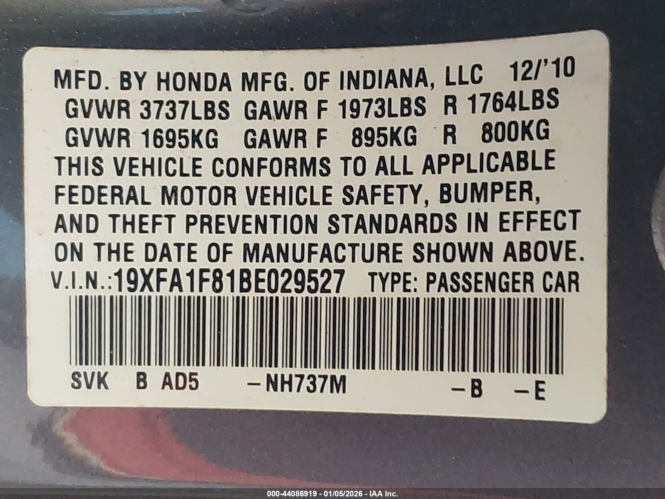 HONDA CIVIC image 9