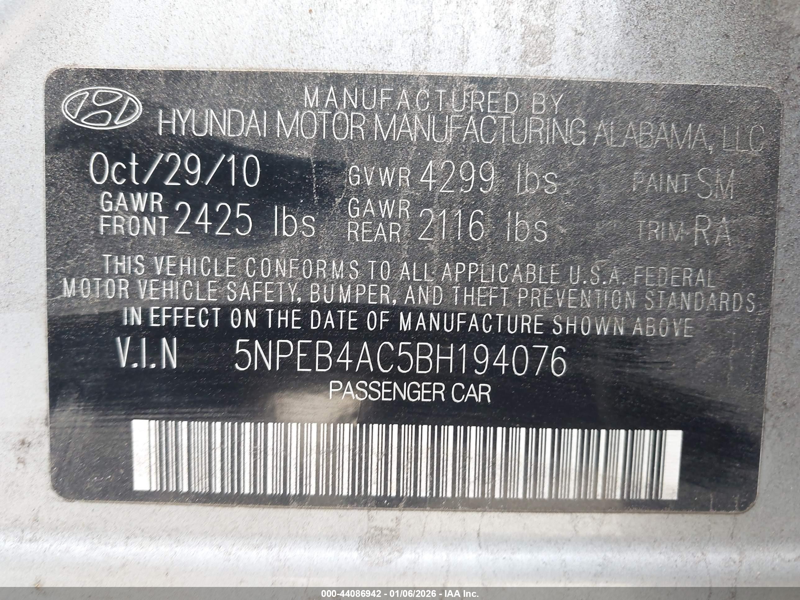 HYUNDAI SONATA image 9