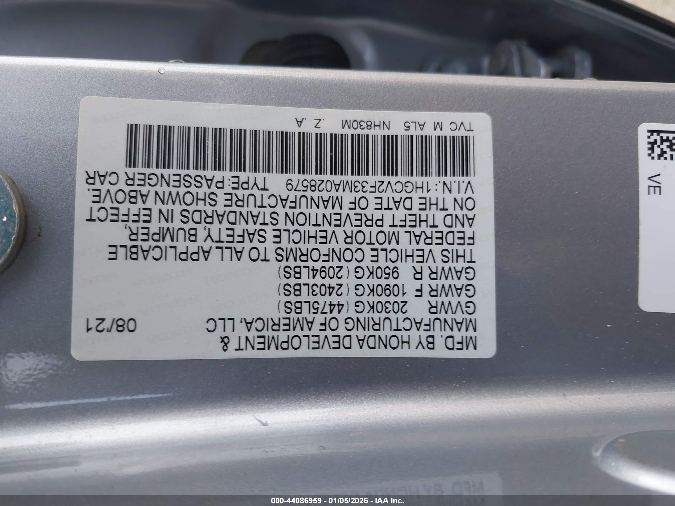 HONDA ACCORD image 9