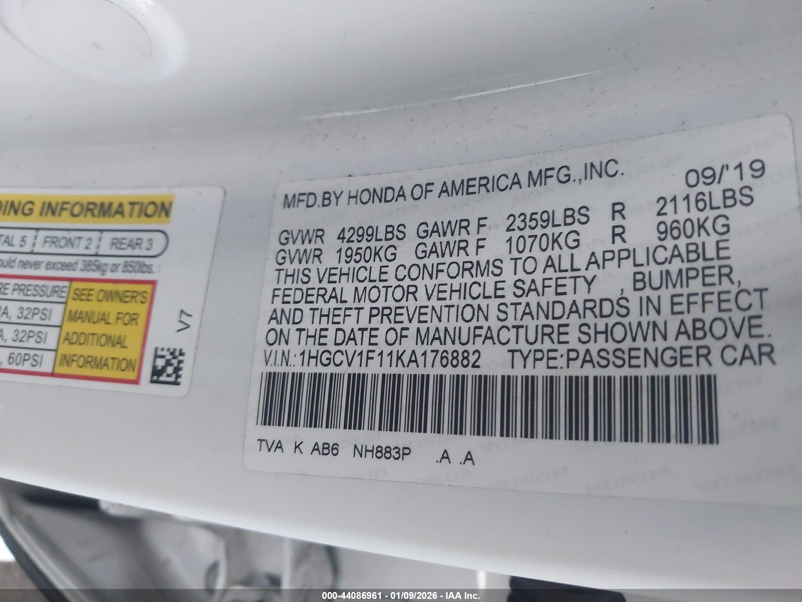 HONDA ACCORD image 9