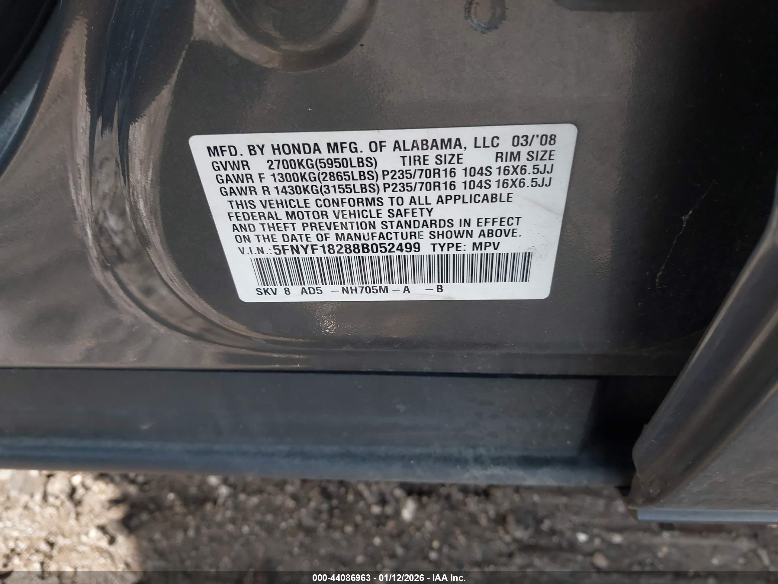 HONDA PILOT image 9
