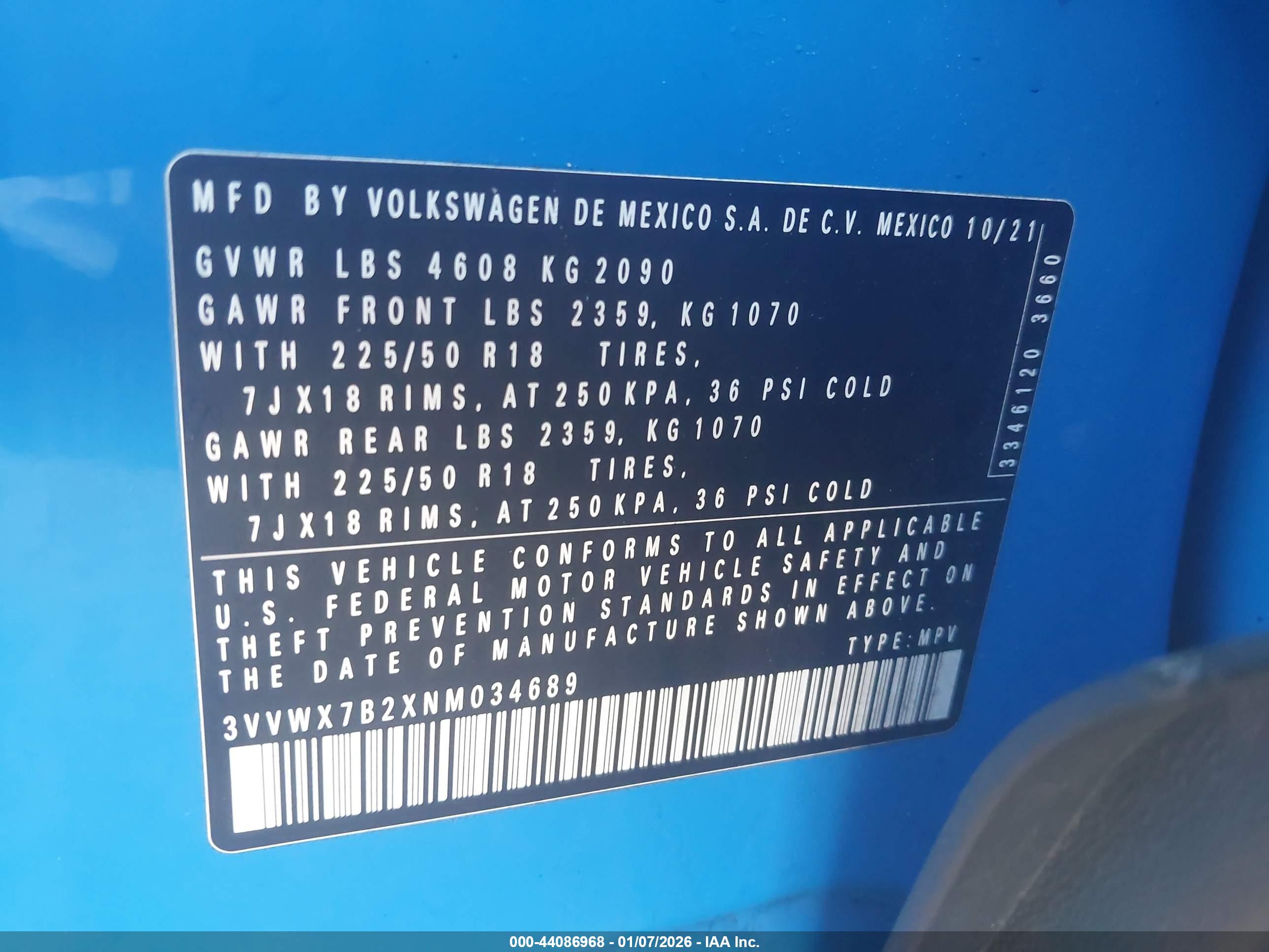 VOLKSWAGEN TAOS image 9