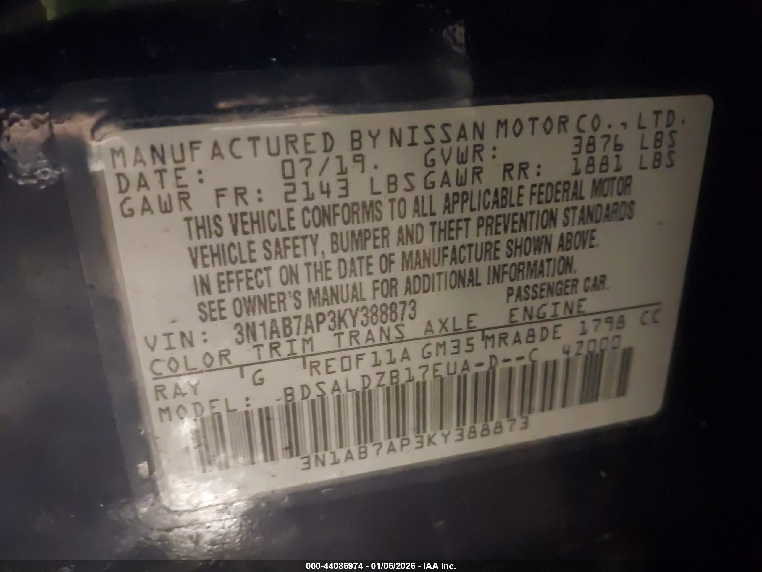 NISSAN SENTRA image 9