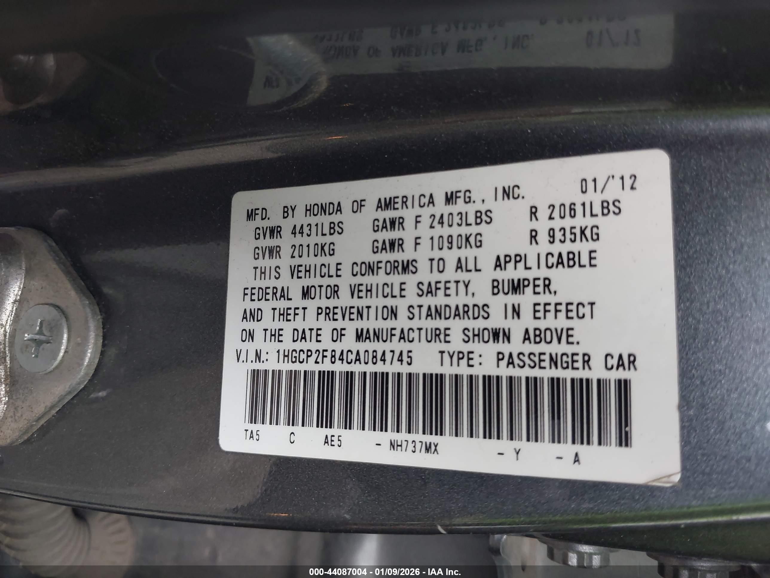 HONDA ACCORD image 9