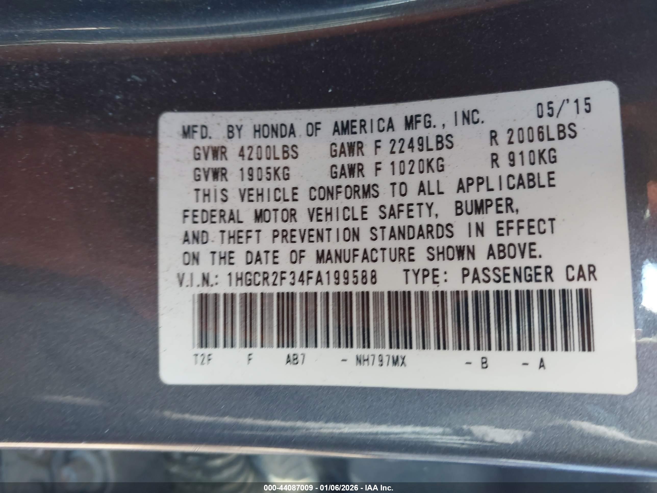 HONDA ACCORD image 9