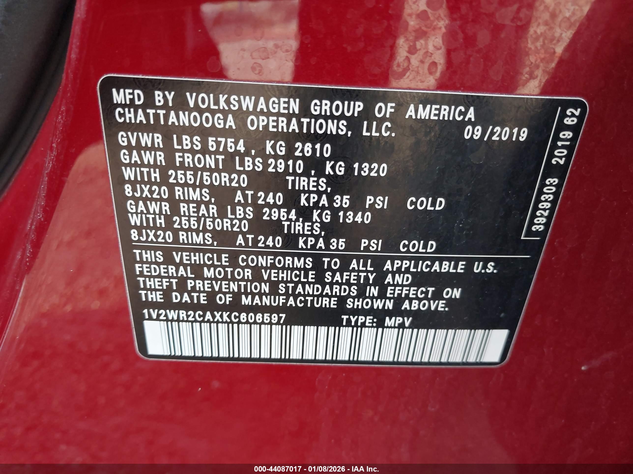 VOLKSWAGEN ATLAS image 9