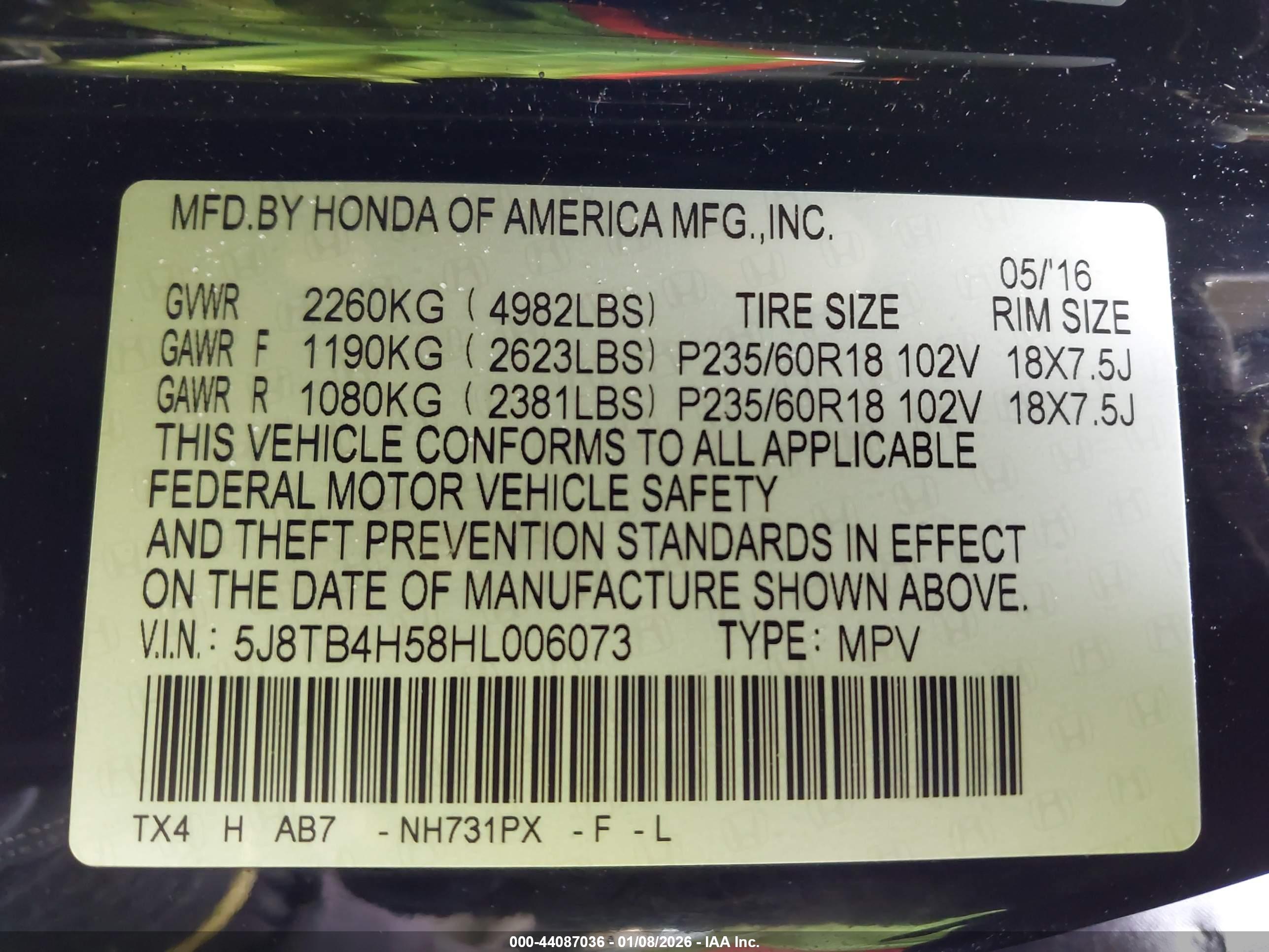 ACURA RDX image 9
